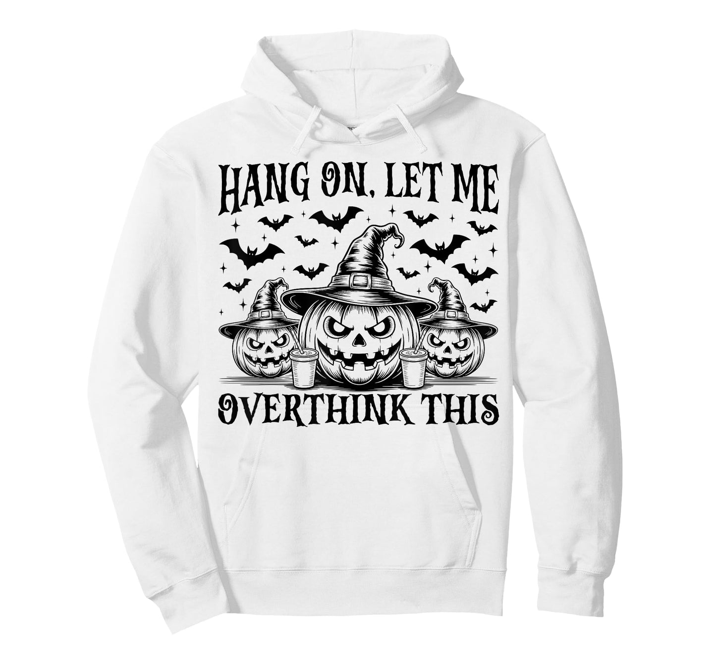 Hang On Let Me Overthink This Retro Funny Pumpkin Halloween T-Shirt