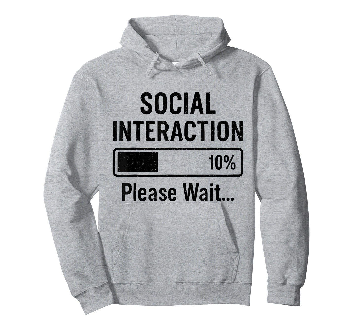 Social Battery Low Funny Introvert Loading Bar Sarcasm T-Shirt