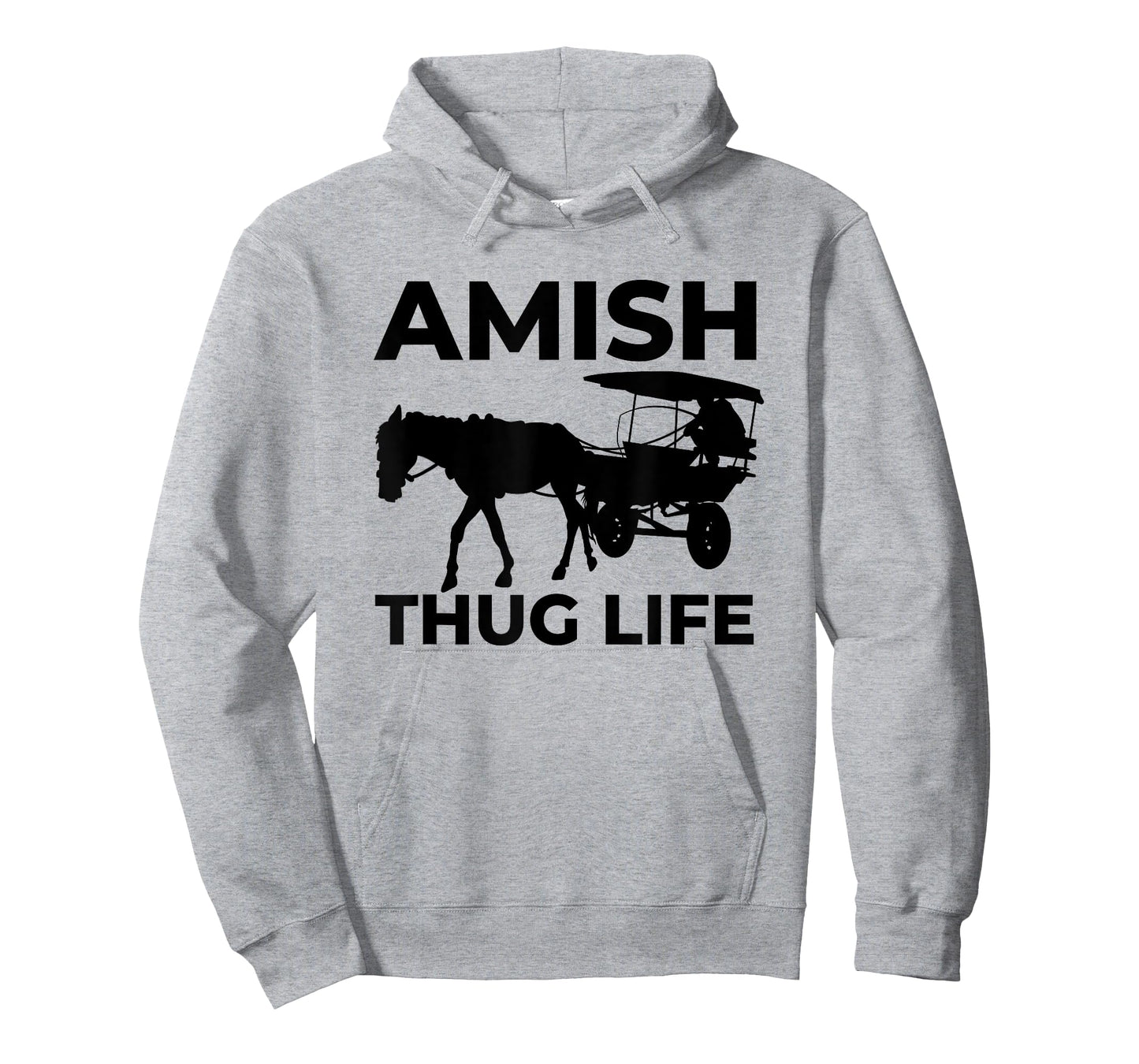Amish Thug With Horse & Buggy Gangster T-Shirt