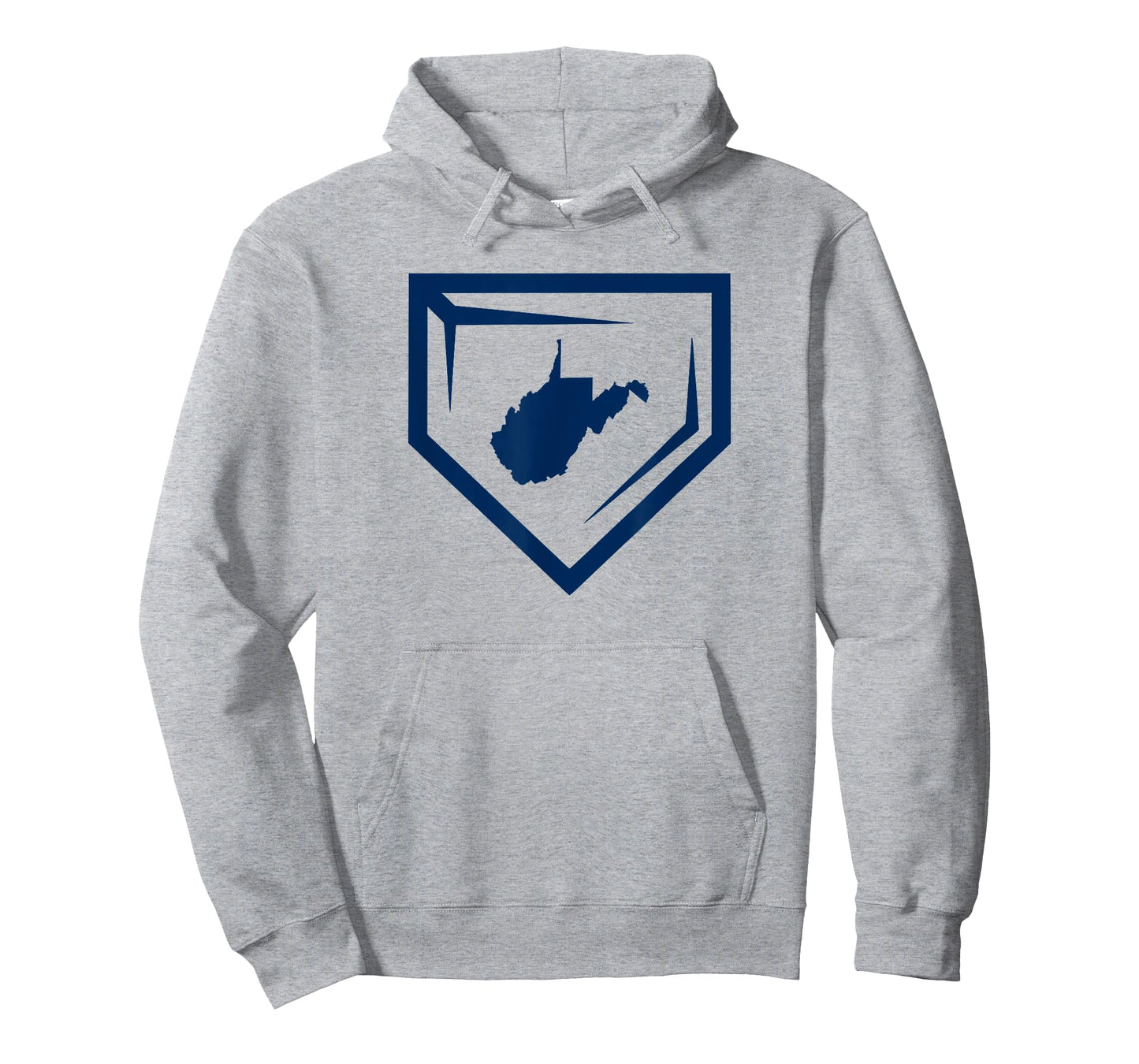 WV Baseball Homeplate Mountain State West Virginia Ball Team T-Shirt