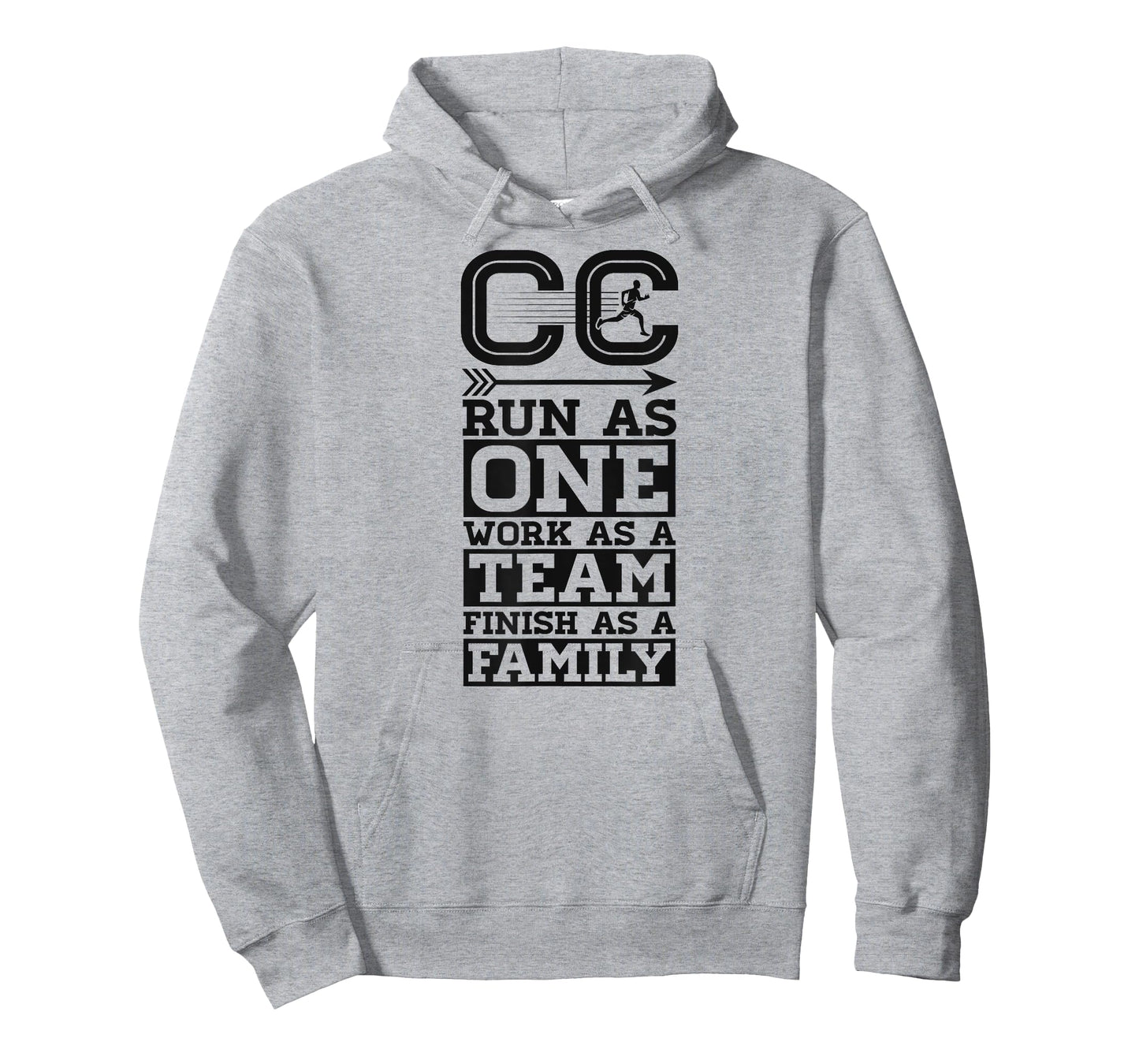 Cross Country Run As One Work As A Team Finish As A Family T-Shirt