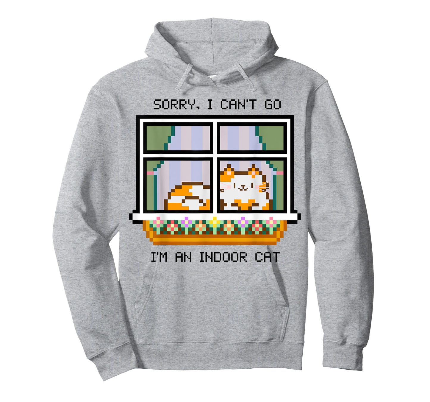Sorry I Can't Go Funny Introvert Antisocial Cat Lover T-Shirt
