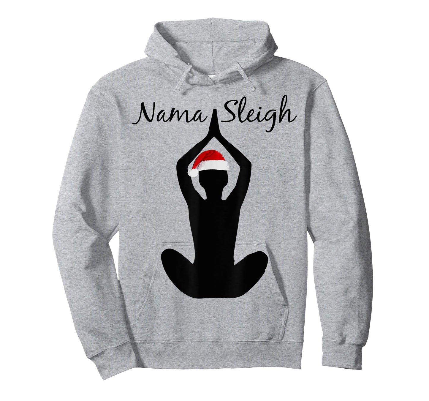 Humorous Nama-Sleigh Christmas Fun Santa Yoga Tee