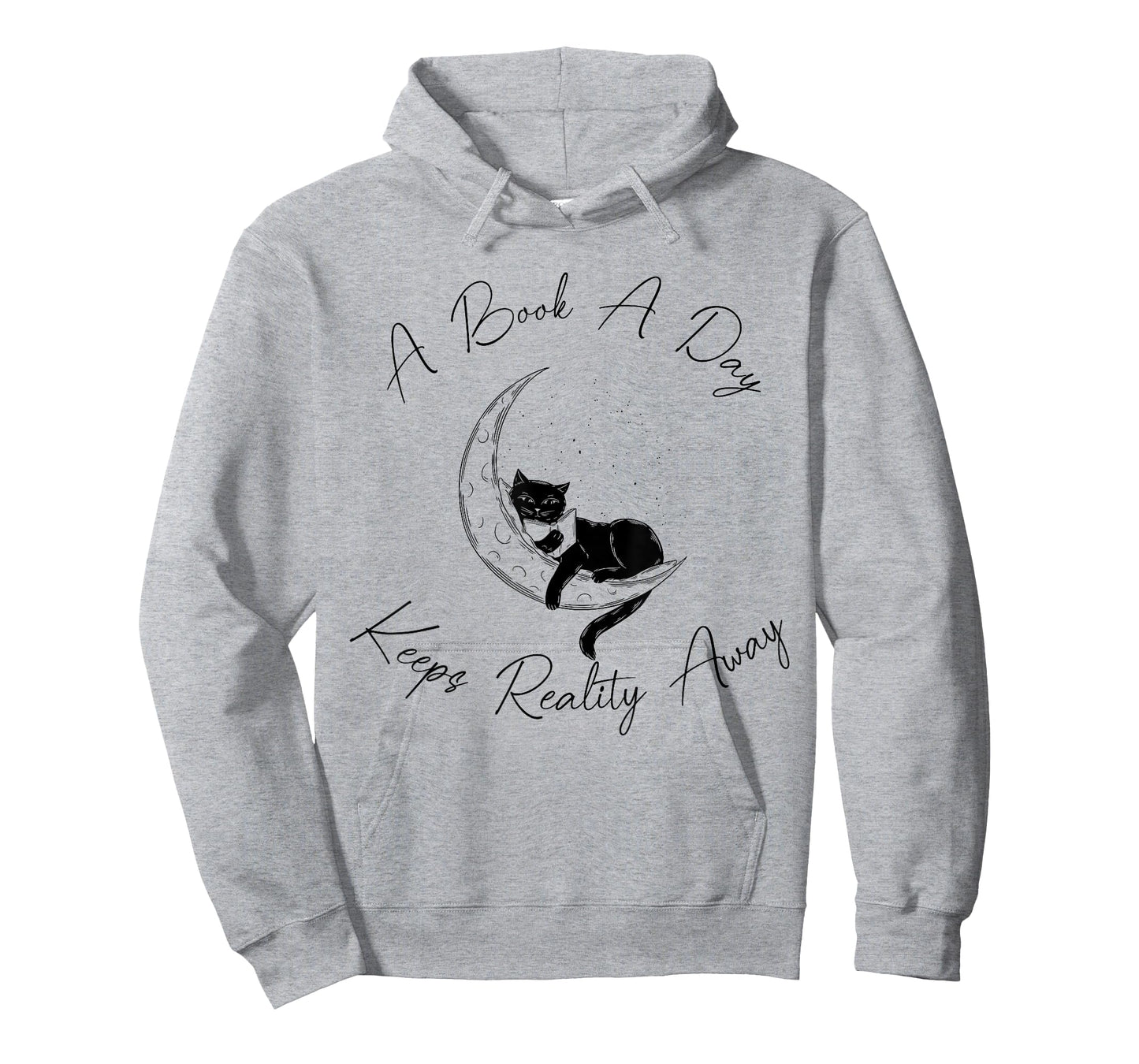 A Book A Day Keeps Reality Away Cat Reading T-Shirt