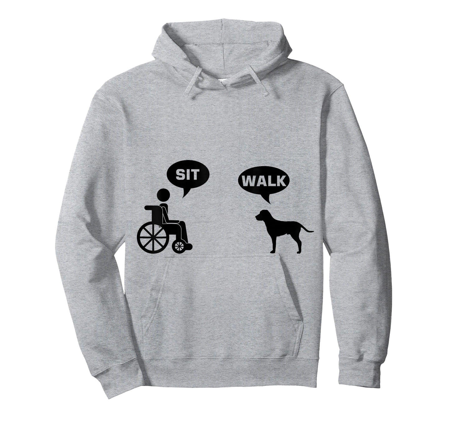 Sit Walk Wheelchair Dog Funny Humor T-Shirt