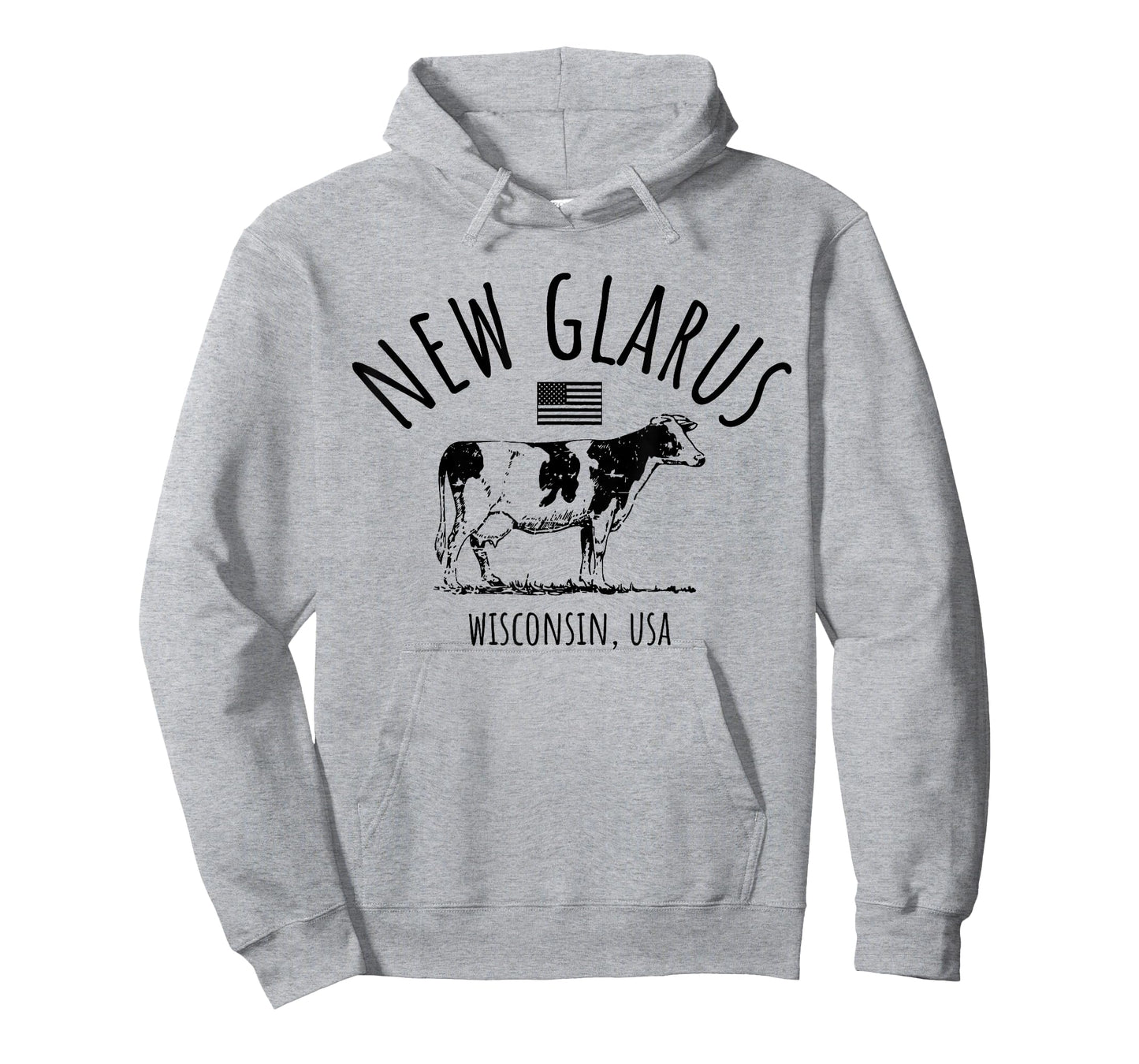 New Glarus Wisconsin USA Retro Cow Vintage Style Design T-Shirt