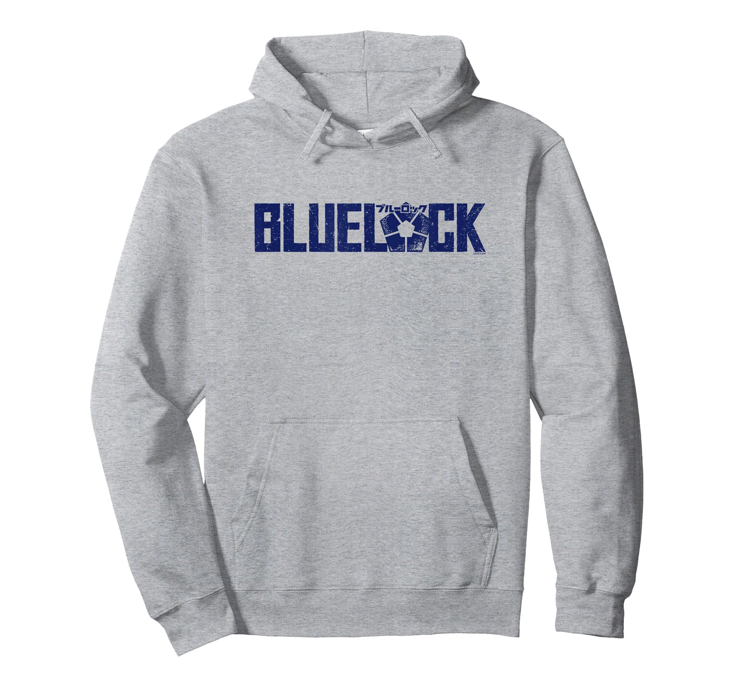 Blue Lock Official Epic Blue Bold Distressed Big Chest Logo T-Shirt