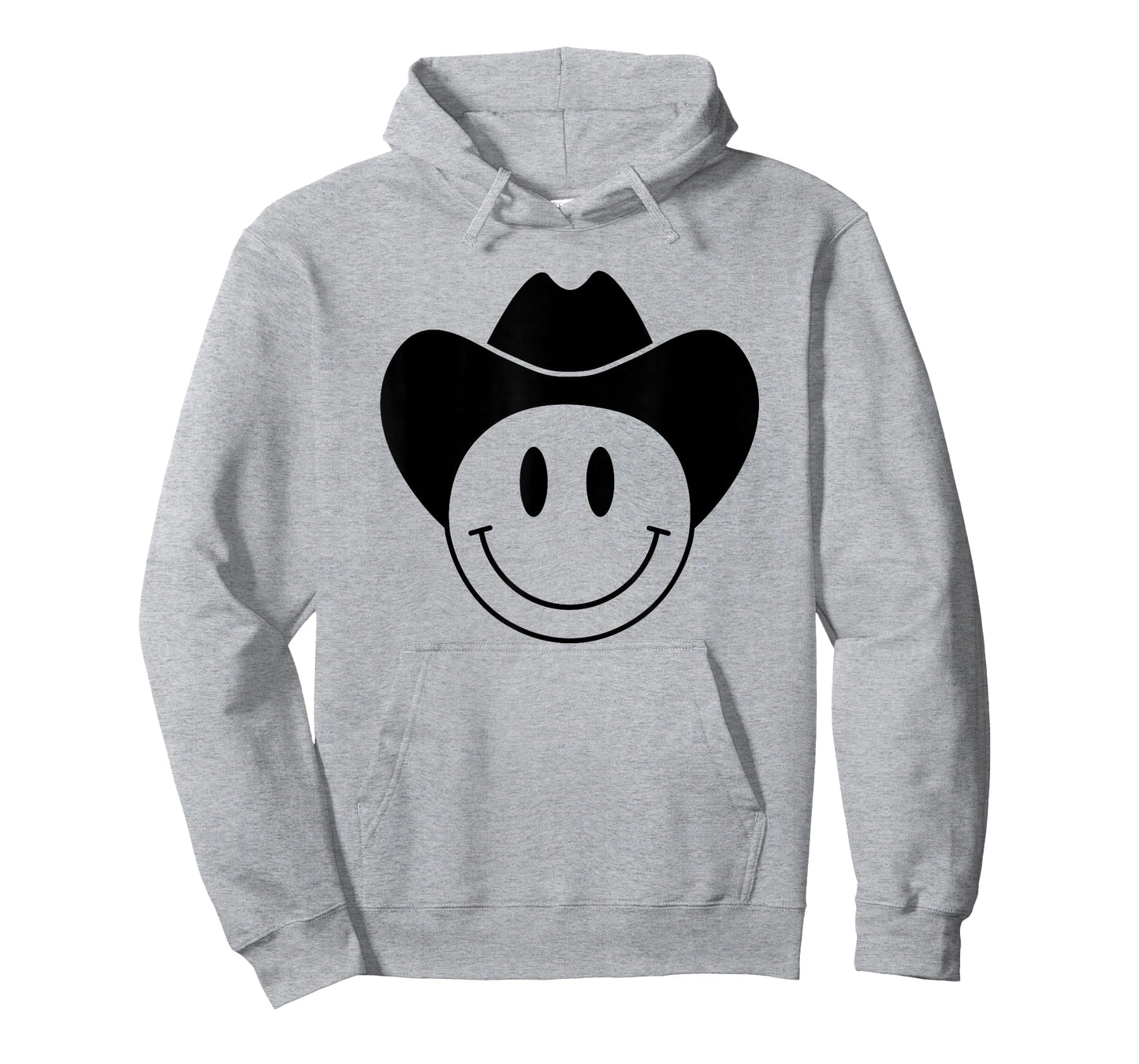 Smiling Happy Face With Black Rodeo Cowboy Hat T-Shirt