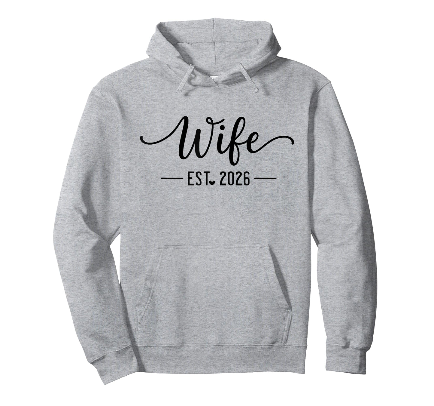 Wife Est 2026 and Husband Just Married Honeymoon Wedding T-Shirt