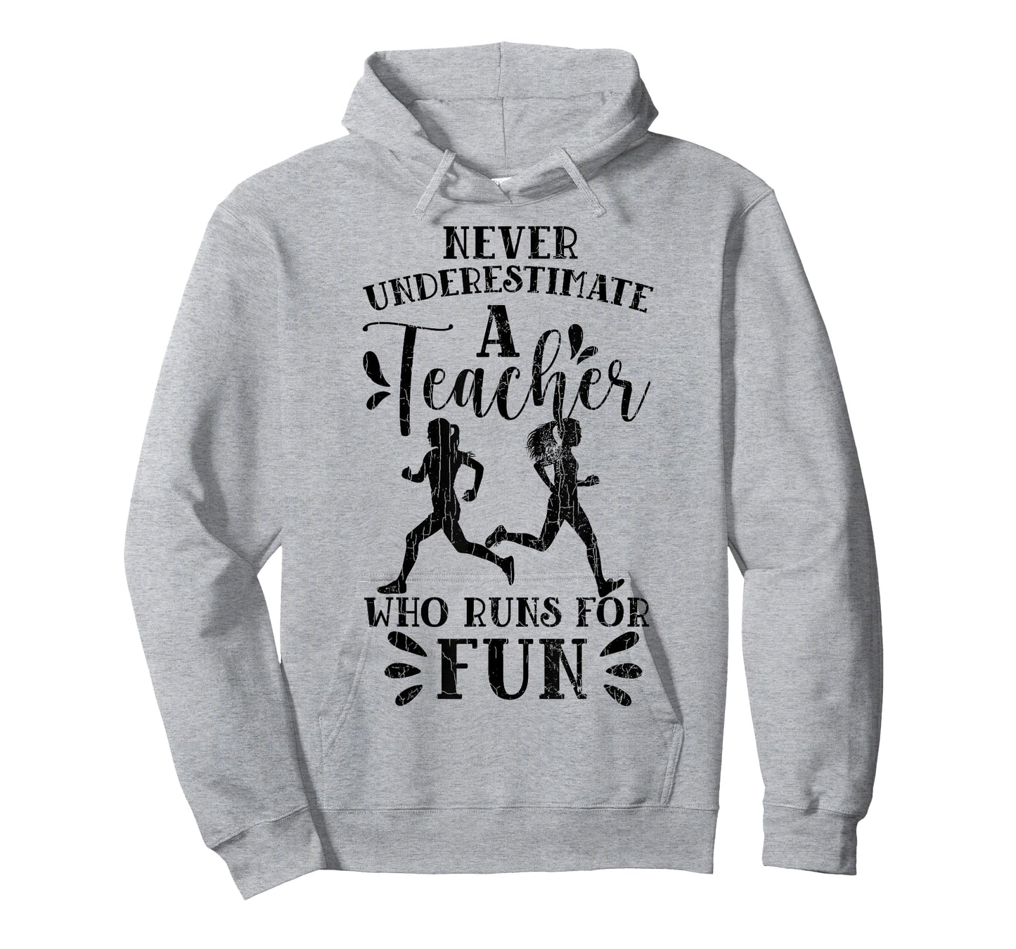 Teacher Who Runs For Fun Marathon Running Runner Graphic T-Shirt