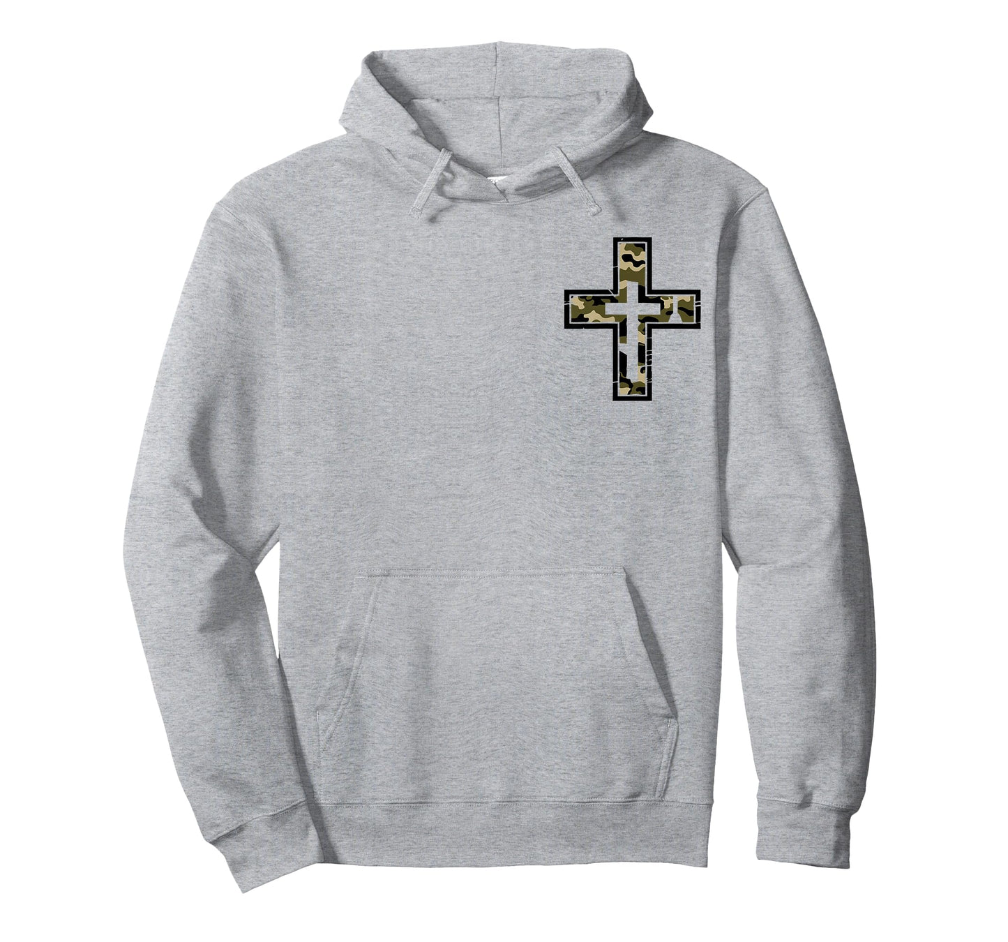 Faith Fishing Hunting Camo Christian Hook Fisherman 2 Sided T-Shirt