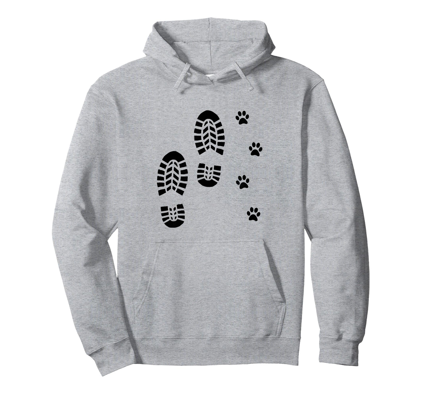 Dog and Man Hiking Dog Hiker People That Hike with Dogs Paw T-Shirt