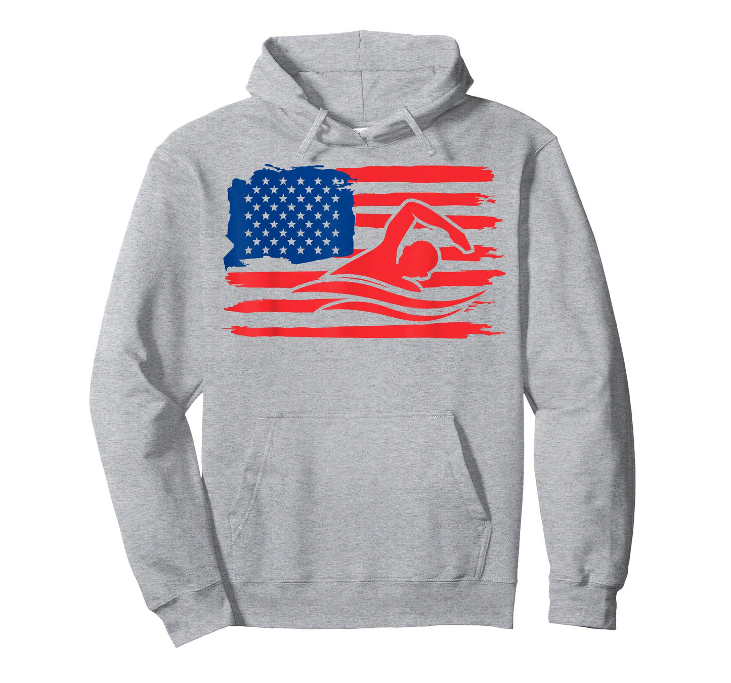 Vintage american flag swim team swimmer funny swimming gift T-Shirt for Women Kids Men