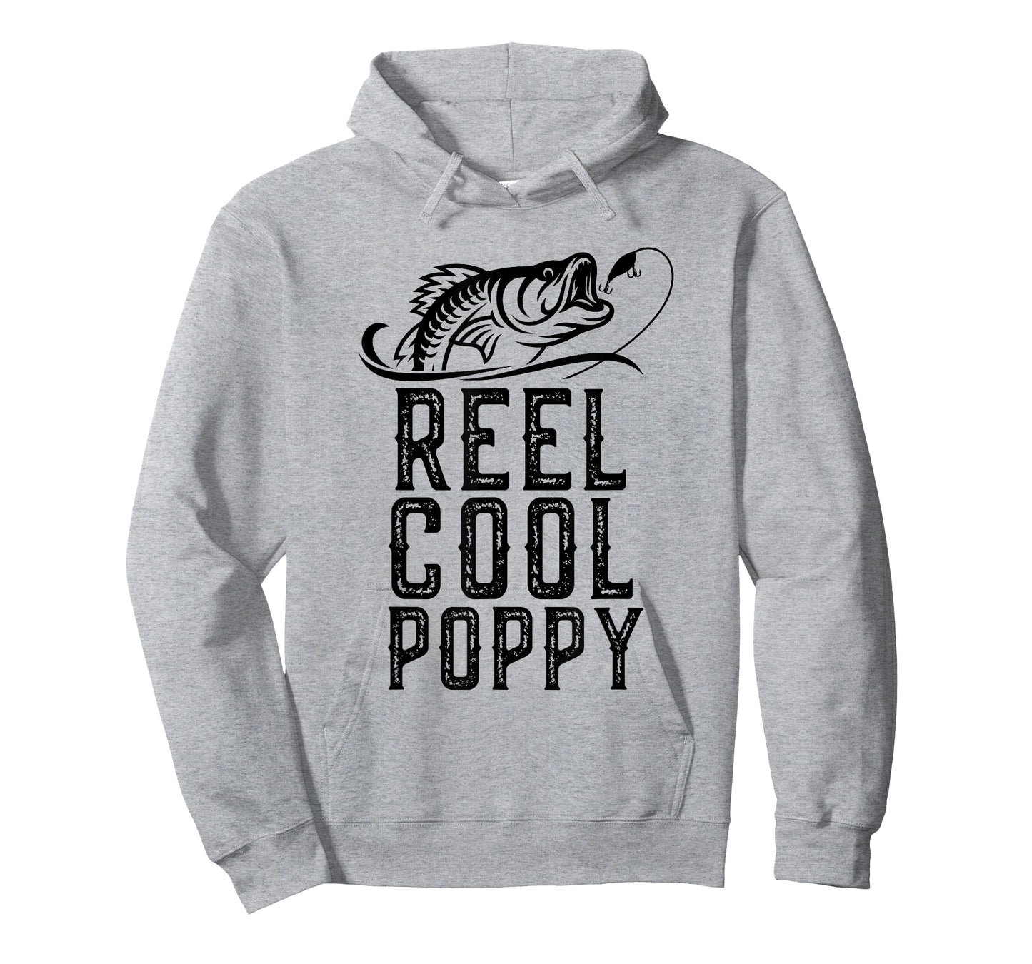 Reel Cool Poppy Fishing Fisherman Funny Grandpa Retro T-Shirt