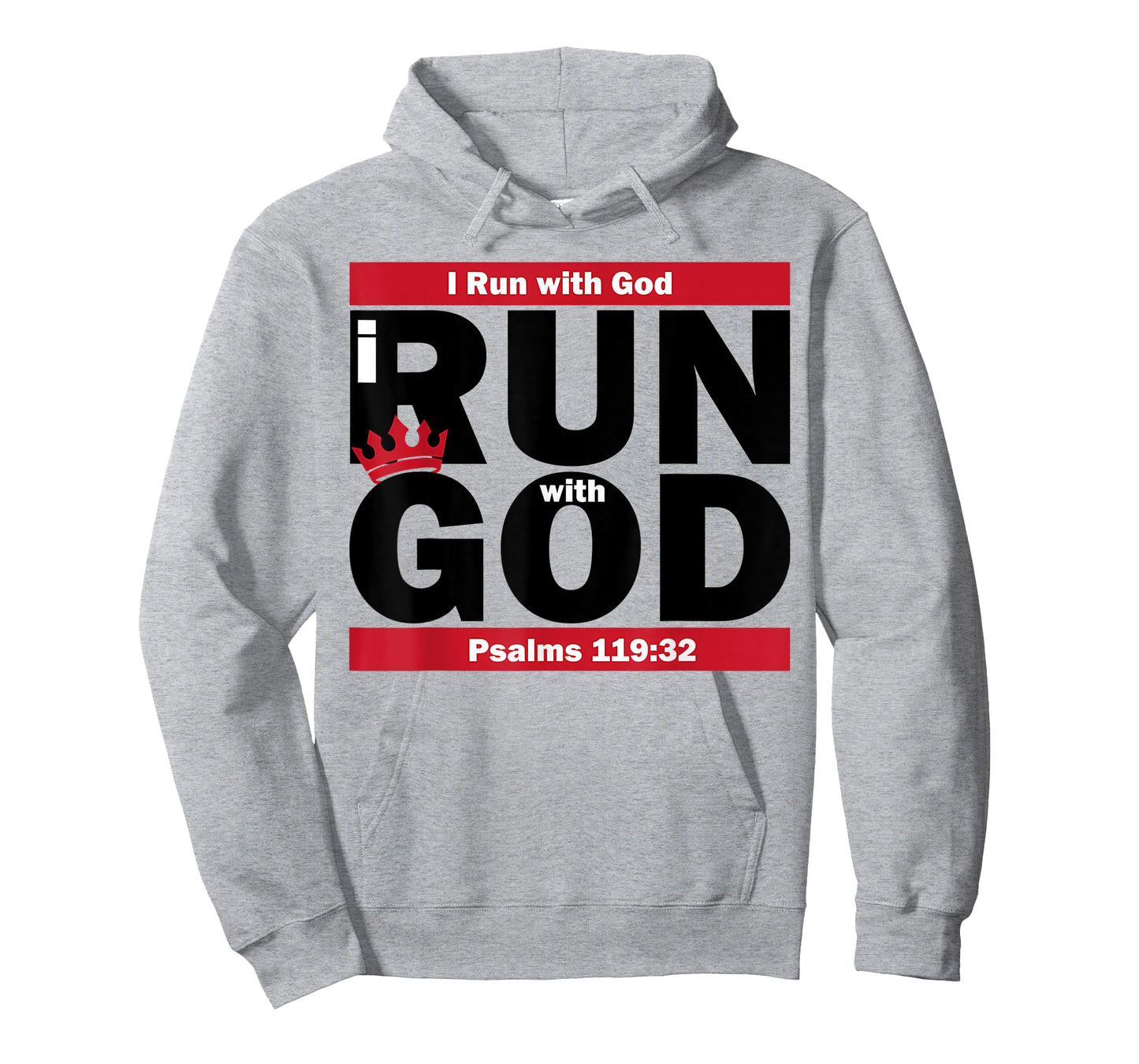 Funny I Run With God Shirt Jesus Christian Workout Running T-Shirt