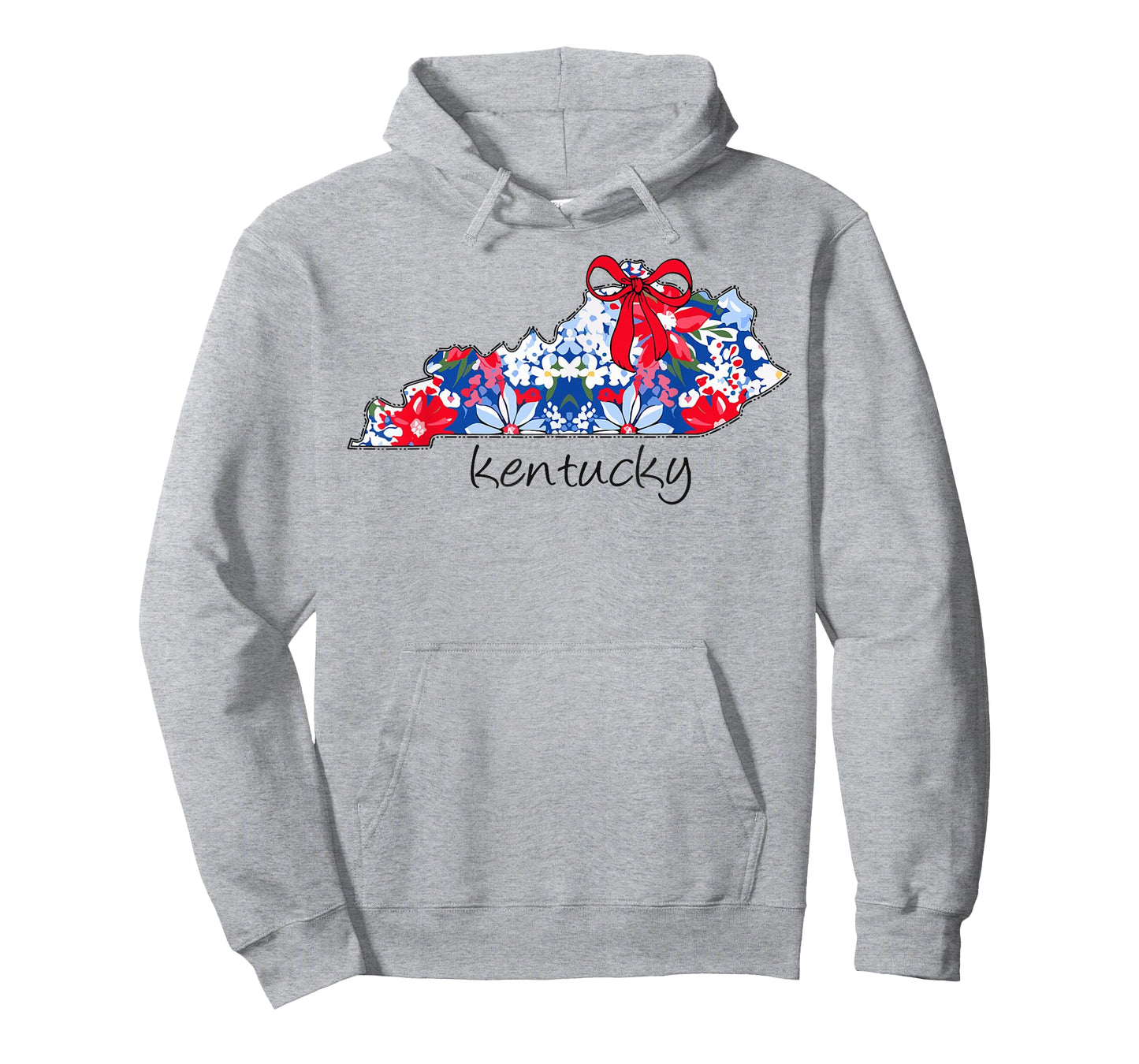 Kentucky Map 4th Of July Red White Blue Bow Patriotic T-Shirt
