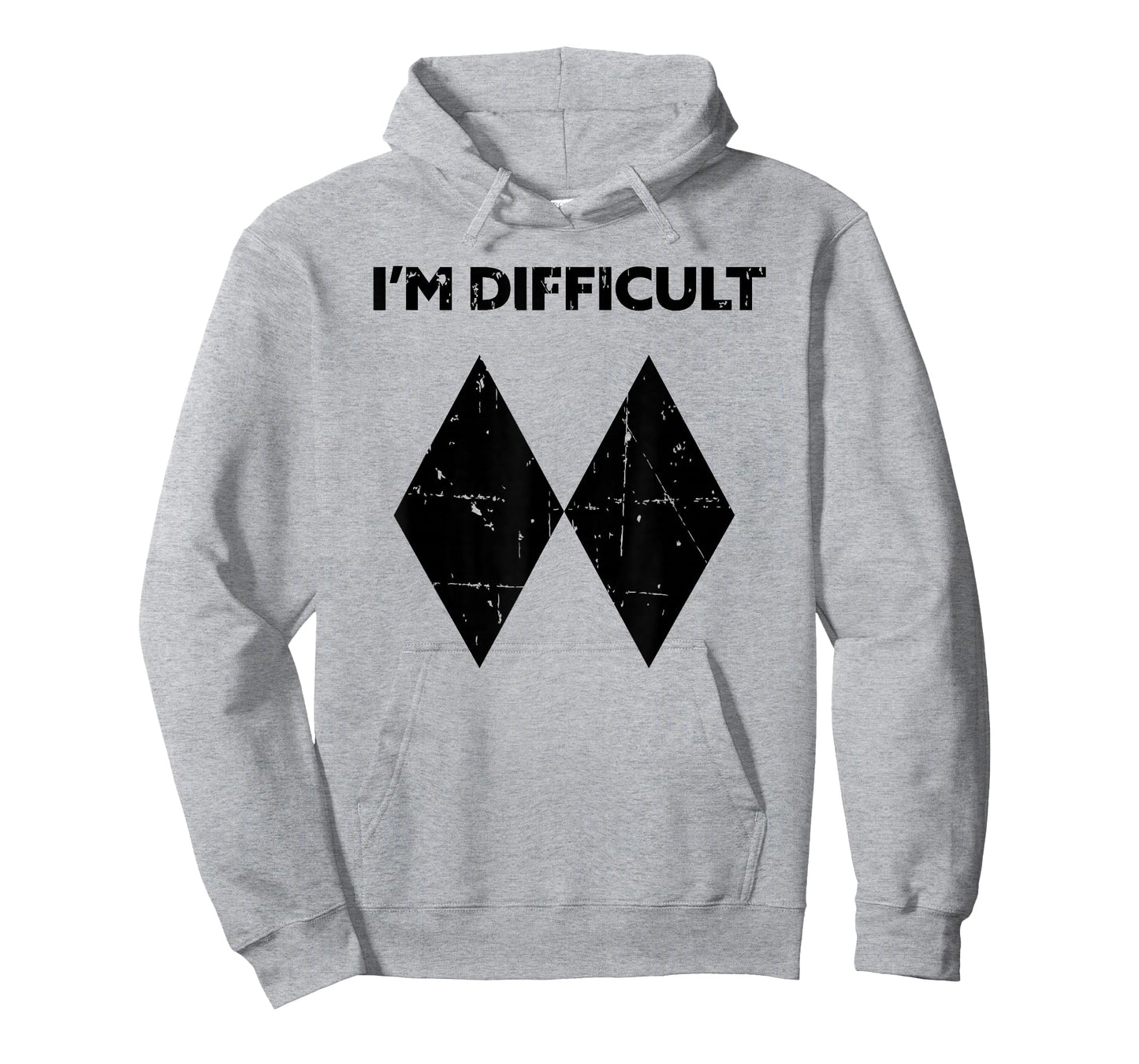 I'm Difficult Funny Double Black Diamonds Ski Snowboard Gift T-Shirt