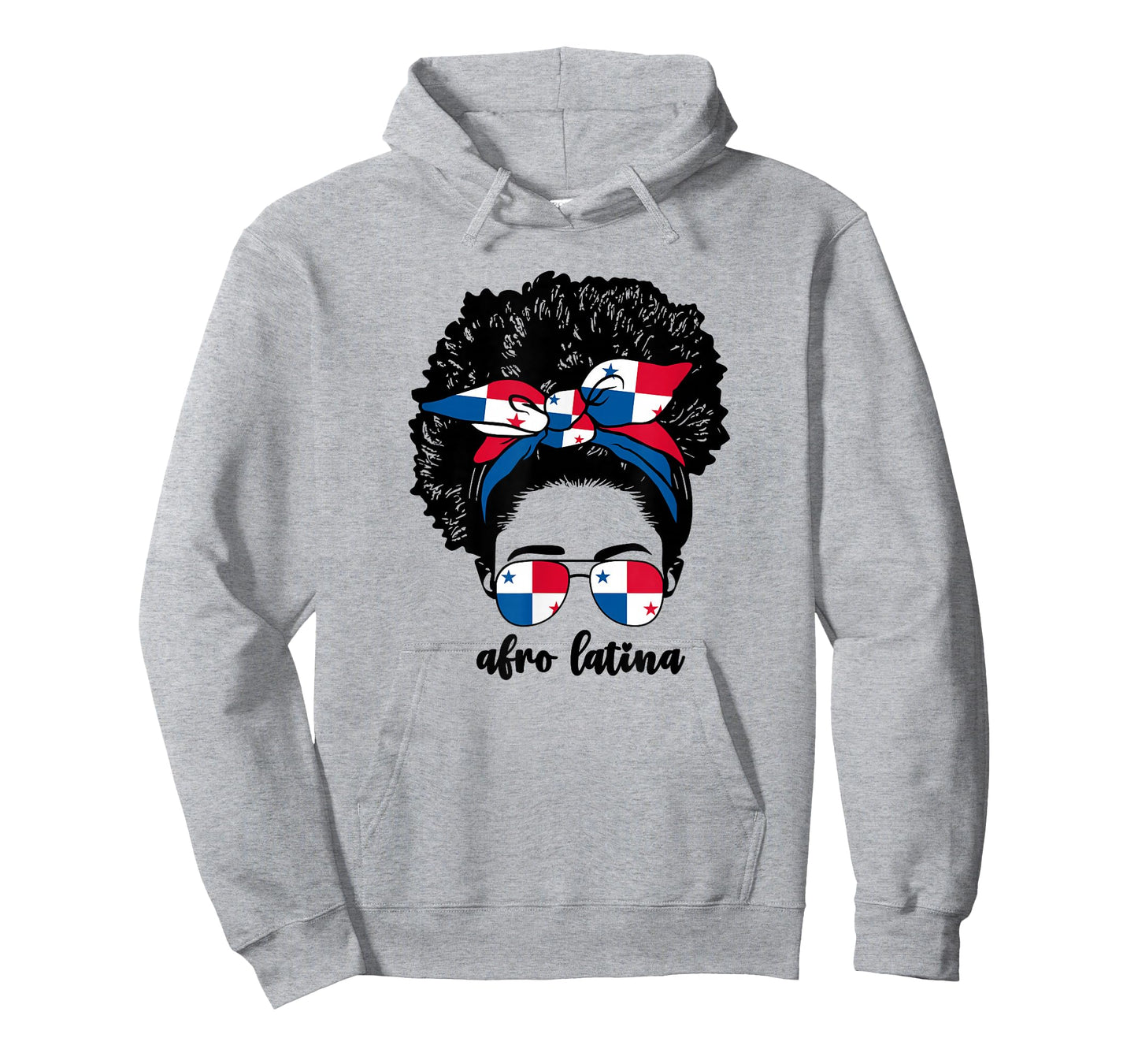 Black Afro Latina Panamanian Girl Women Panama Flag Panameña T-Shirt