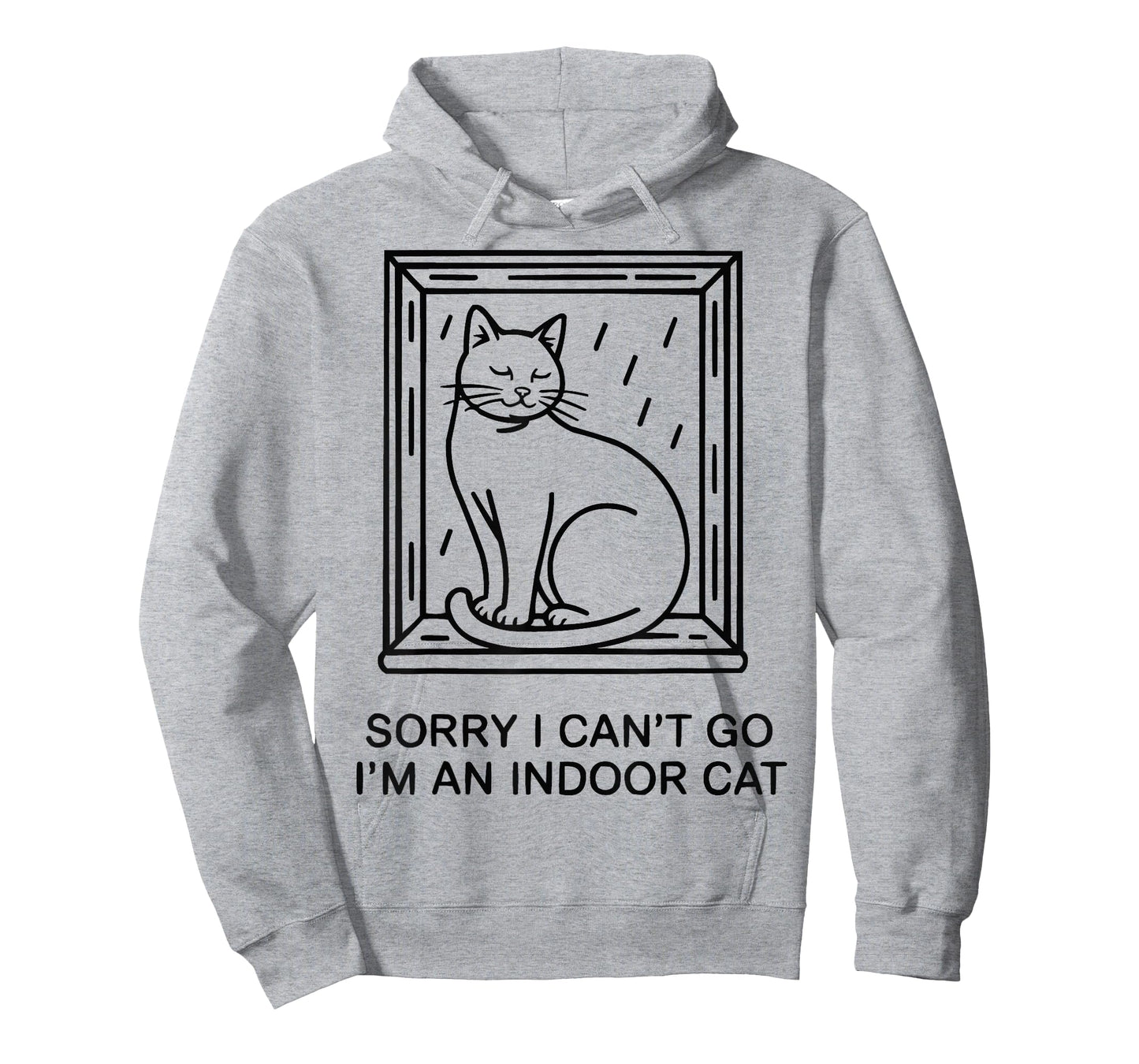 Sorry I Can't Go I'm an Indoor Cat Cozy Feline Kawaii White T-Shirt