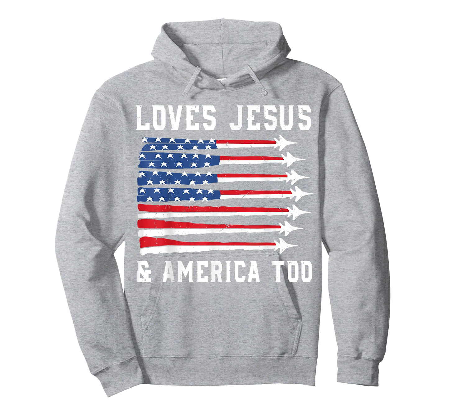 Jet Fighter Loves Jesus & America Too 4th july Toddler Boy T-Shirt