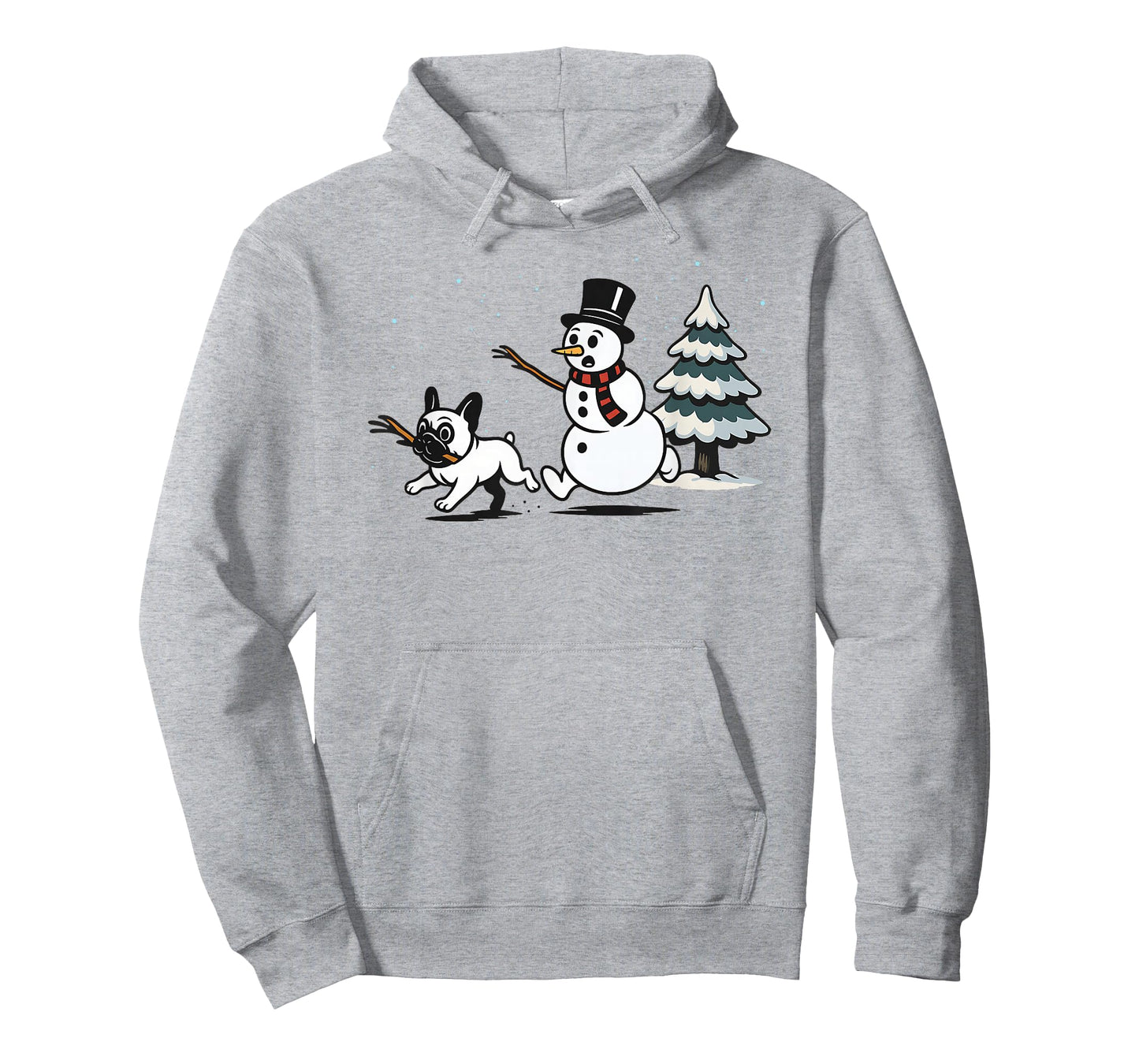 Funny Christmas French Bulldog Frenchie Snowman Dog Mom Dad T-Shirt