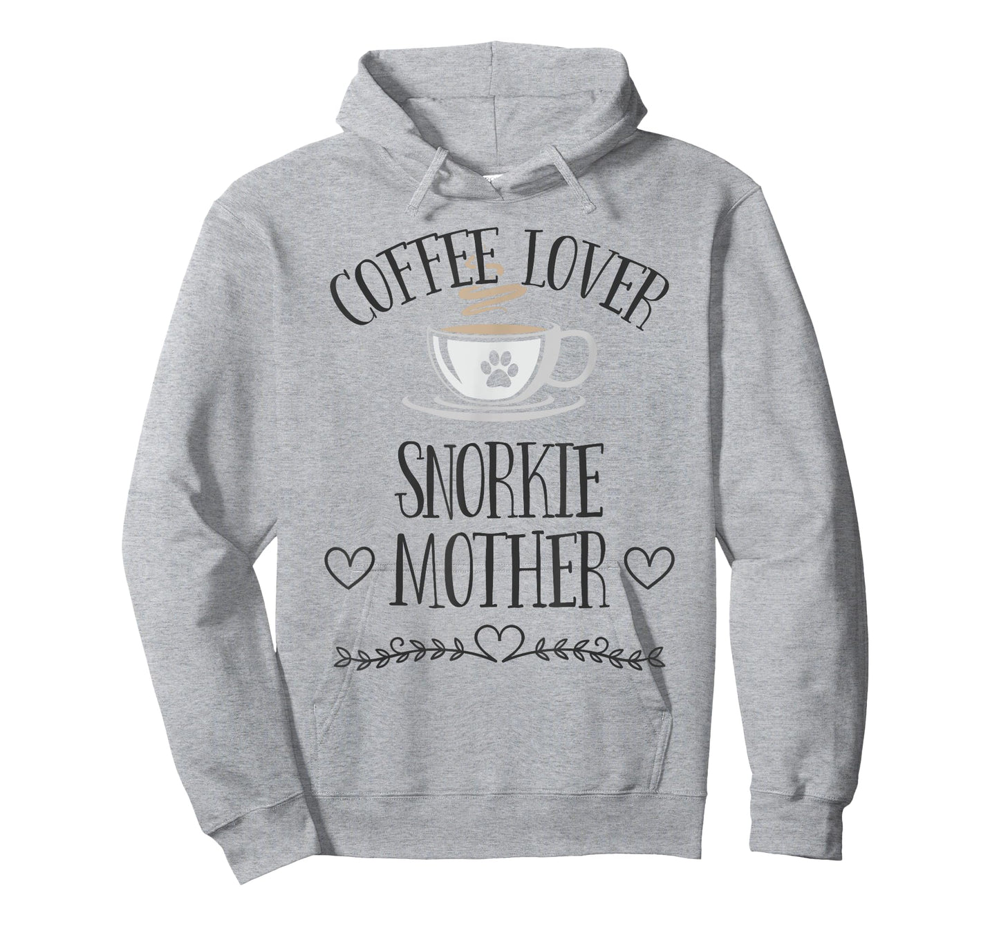 Snorkie Mom Dog & Coffee Lover Gift Funny Slogan Pun Gift T-Shirt