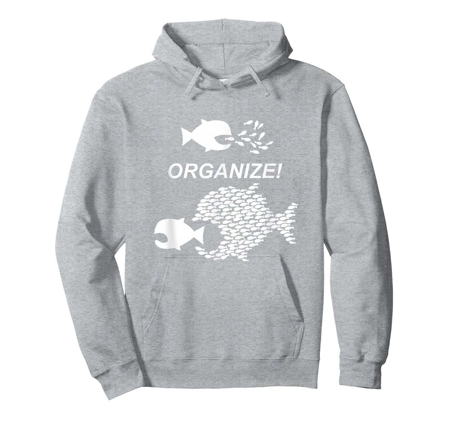 Big Fish Little Fish Pro Union Graphic Tshirt Shirt Organize T-Shirt