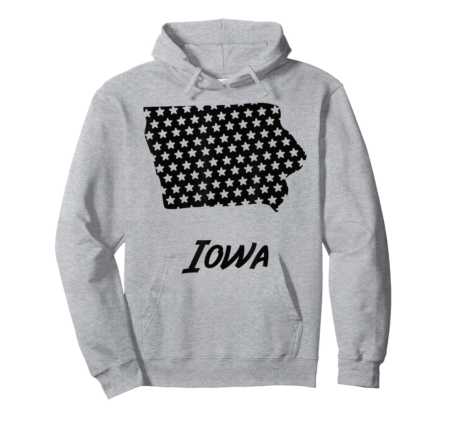 Iowa USA State Outline Stars Vintage Retro Design T-Shirt