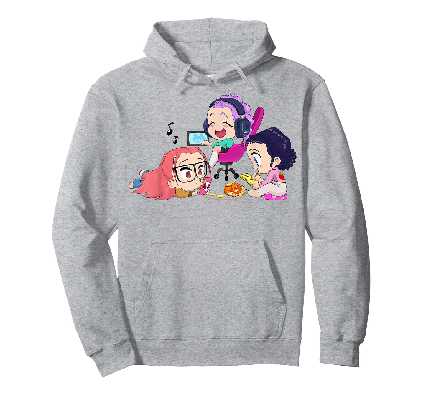 Kpop Demon Hunters Halloween Chibi Huntrix Chillin' at Home T-Shirt