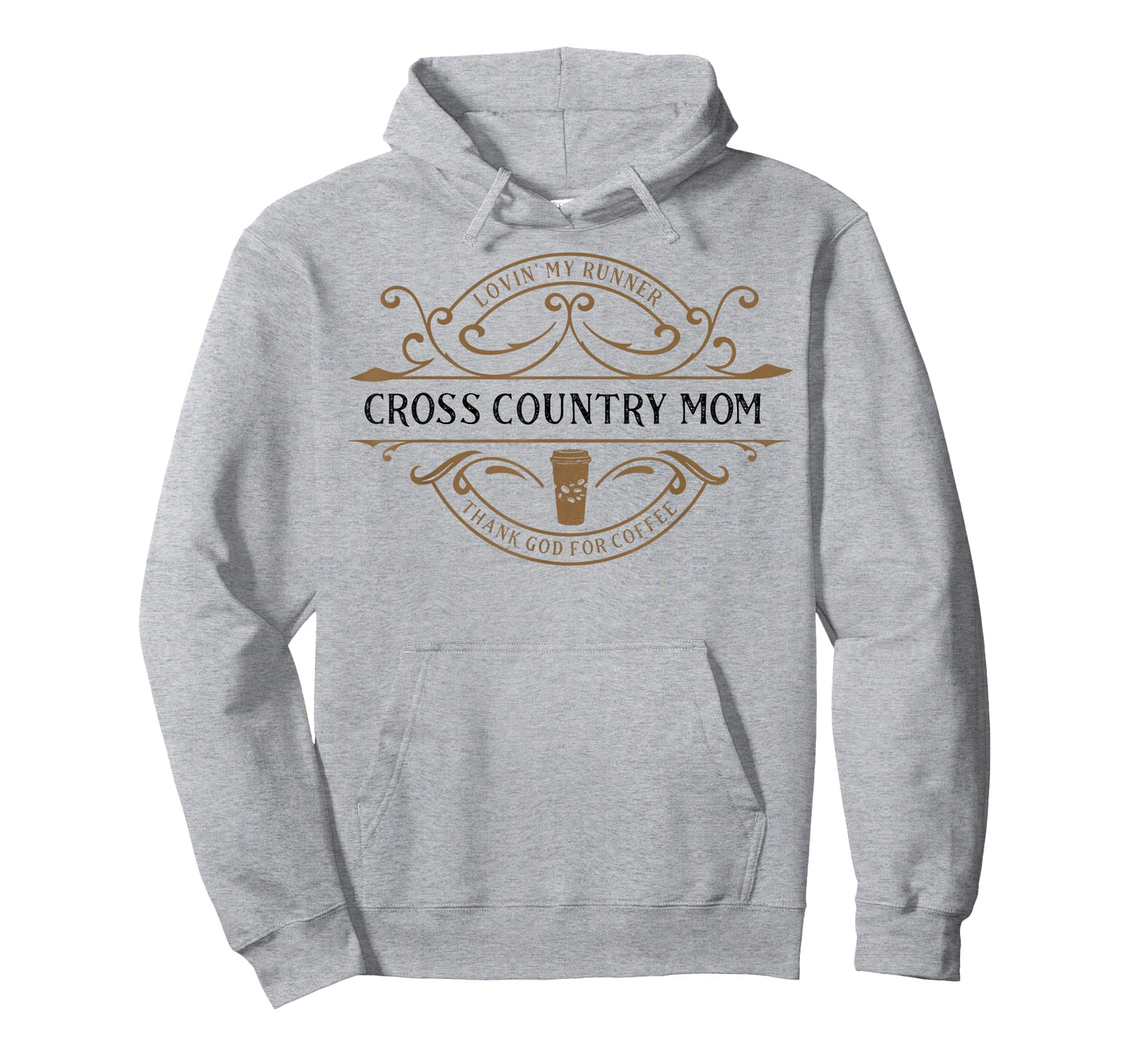 Cross Country Mom Thank You God for Coffee for Women T-Shirt