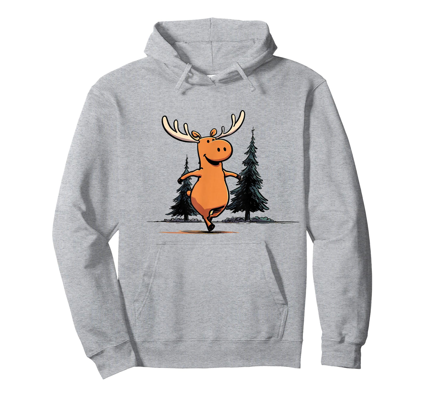 Country Moose 2D Cartoon Character T-Shirt