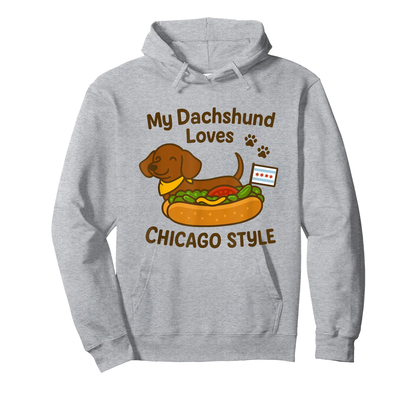 Funny Dachshund Chicago Style Hot Dog T-Shirt