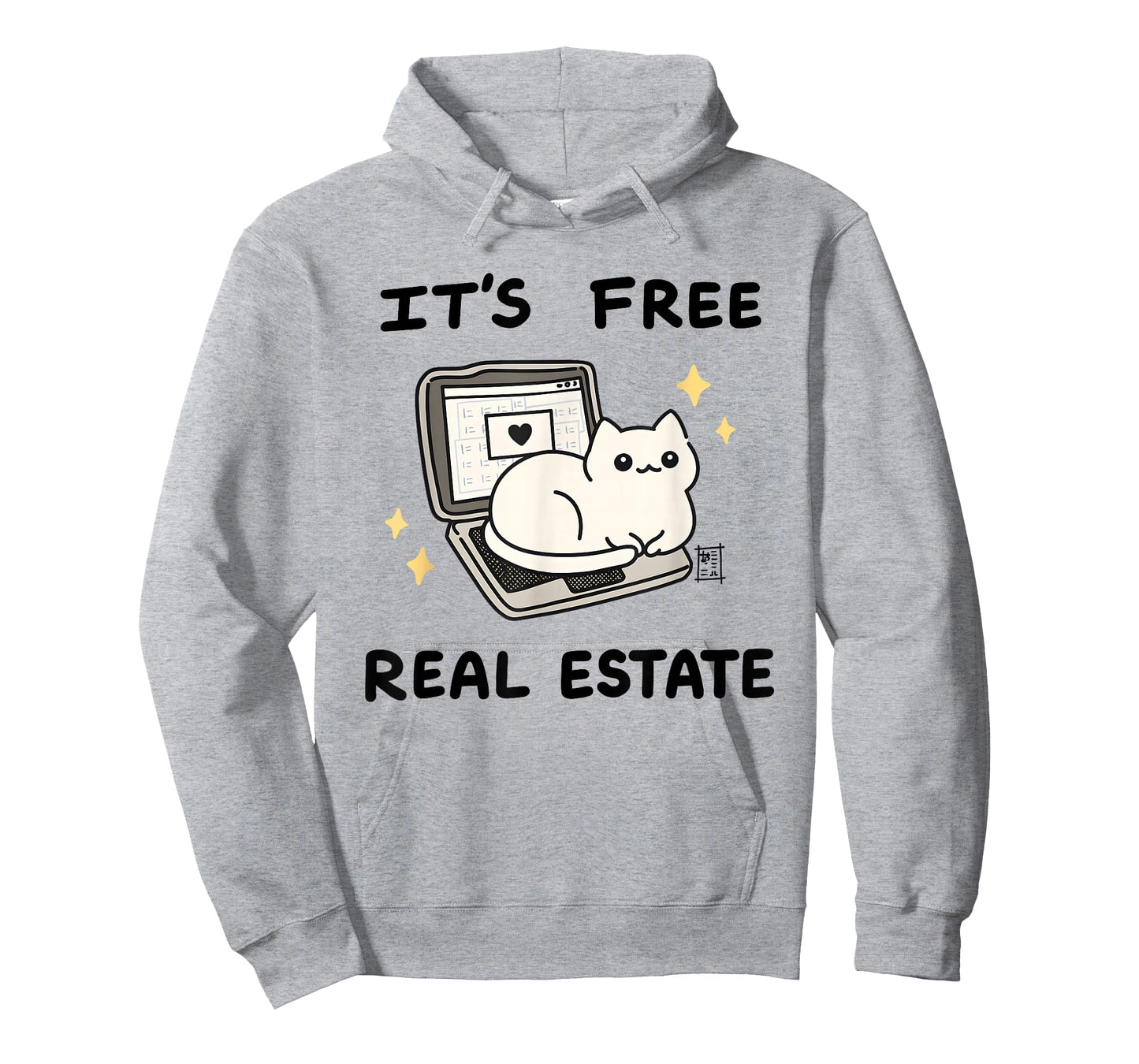 Itโs Free Real Estate Laptop Kitty T-Shirt
