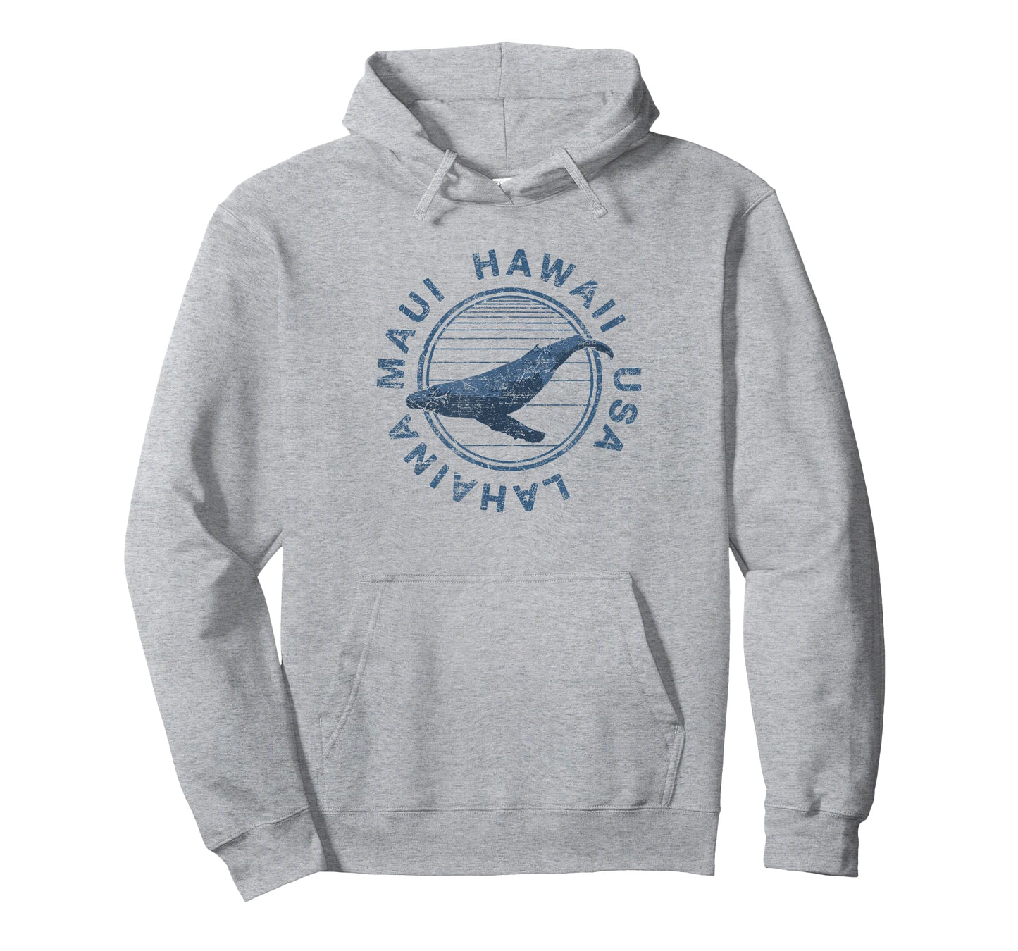 Maui Hawaii Lahaina Vintage Whale Retro T-Shirt