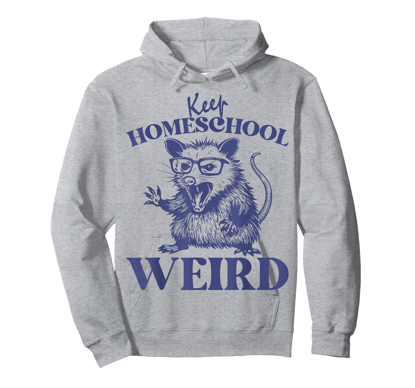 Keep Homeschool Weird Funny Retro Homeschool Mom Opossum T-Shirt