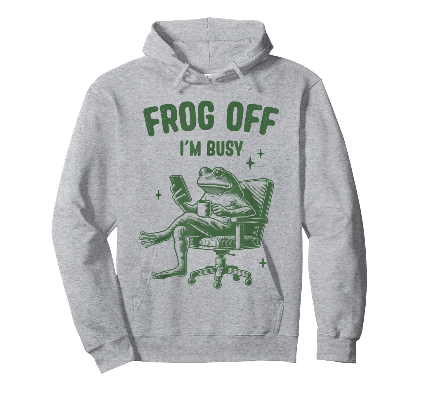 Funny Frog Off I'm Busy Sarcastic Office Humor Relaxed Frog T-Shirt