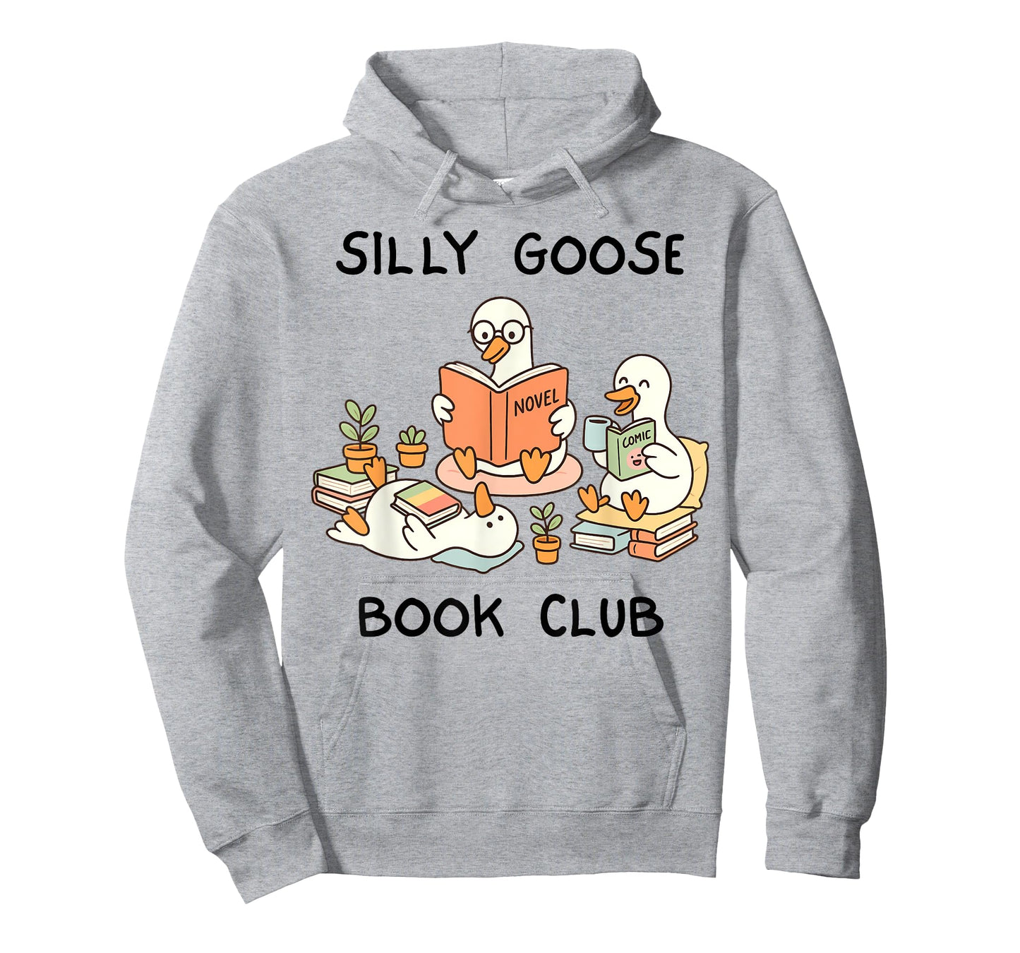 Groovy Silly Goose Book Club Goose For Goose Animal T-Shirt