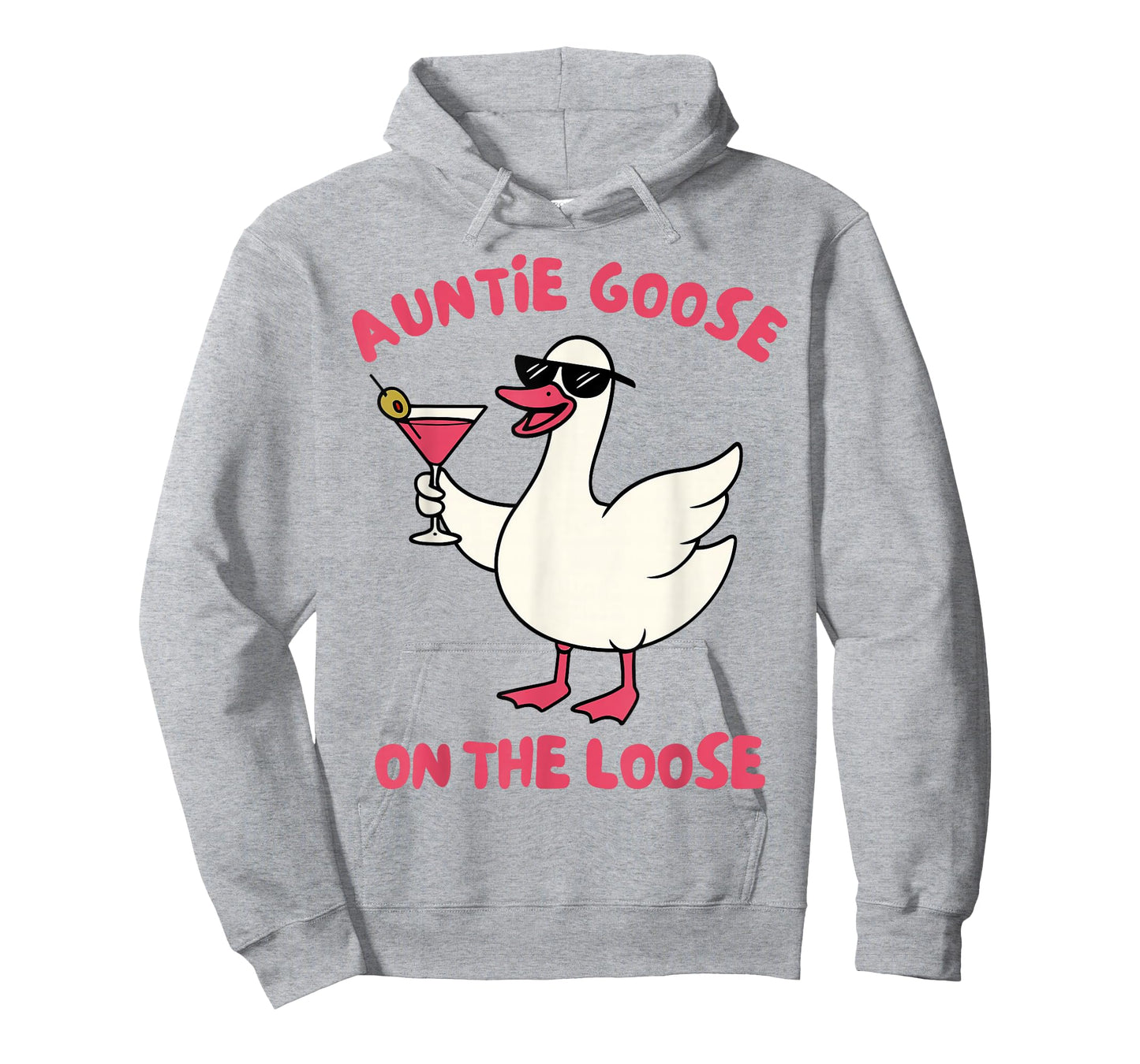 Silly Goose Blessed Aunt Drinking Auntie Goose On The Loose T-Shirt