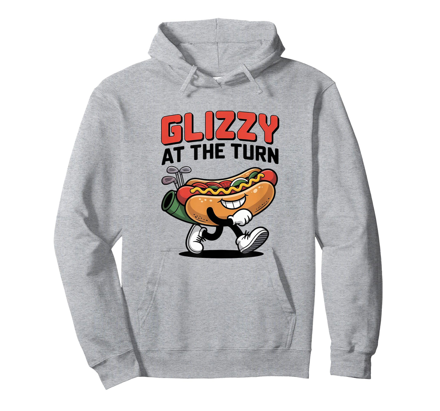 Golf and Glizzies Funny Hot Dog Tee Off Humor T-Shirt