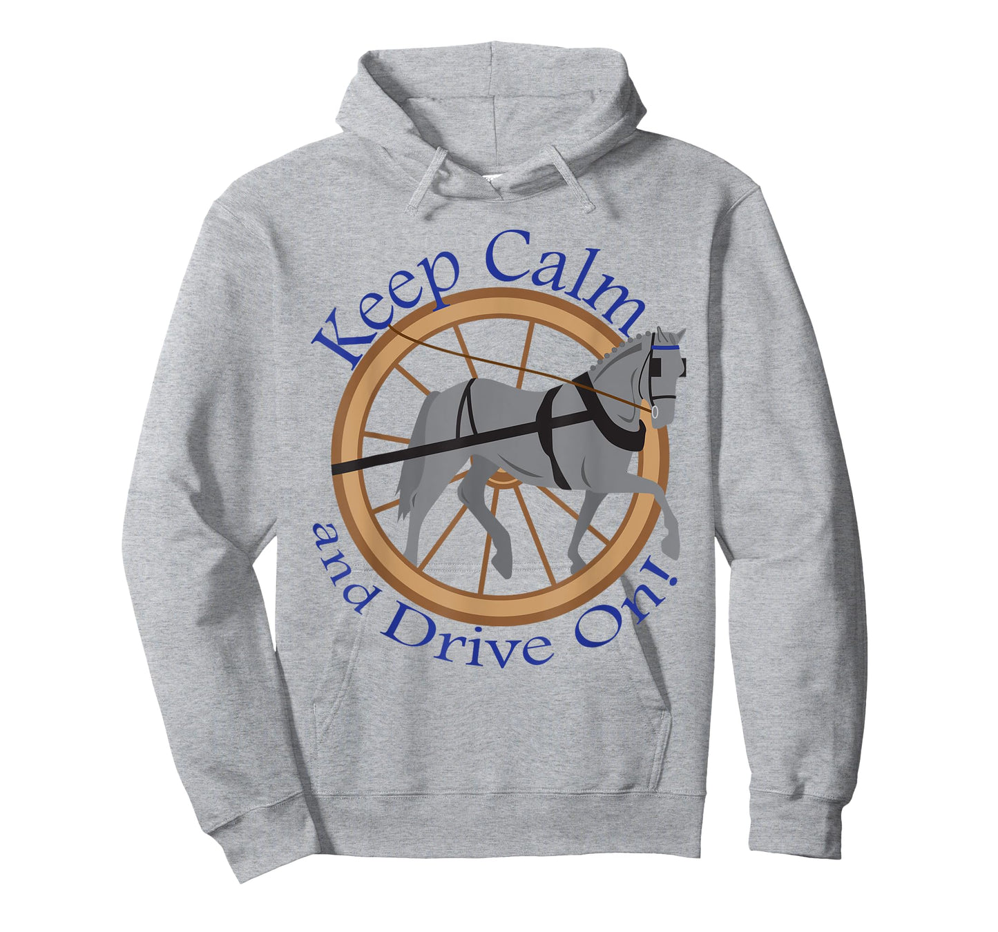 Keep Calm and Drive On Horse Pony Driving T Shirt T-Shirt