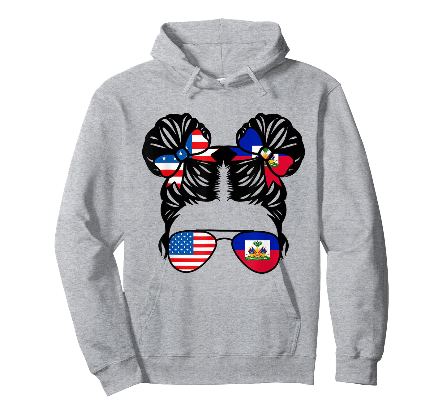 Half American Half Haitian Girl USA Haiti Flag Patriot T-Shirt