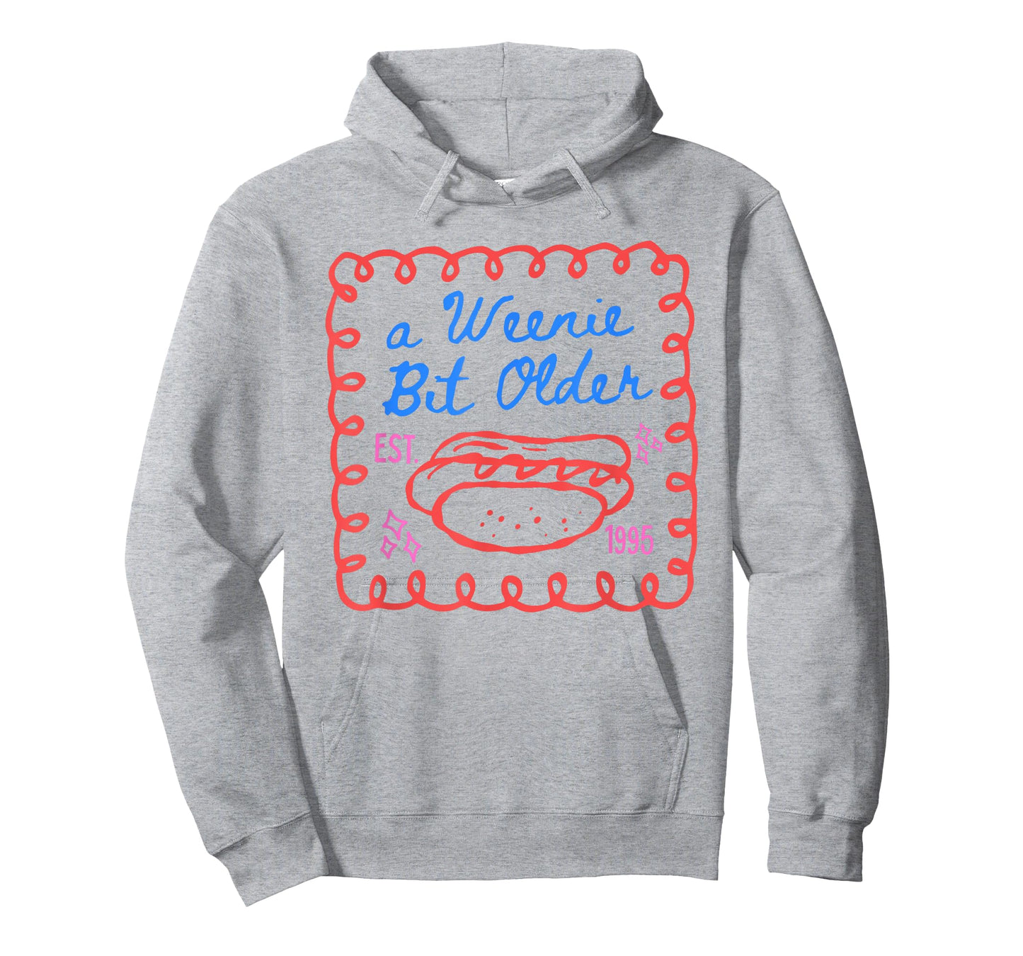 a Weenie Bit Older Hot Dog 30th Birthday Stamp Art T-Shirt