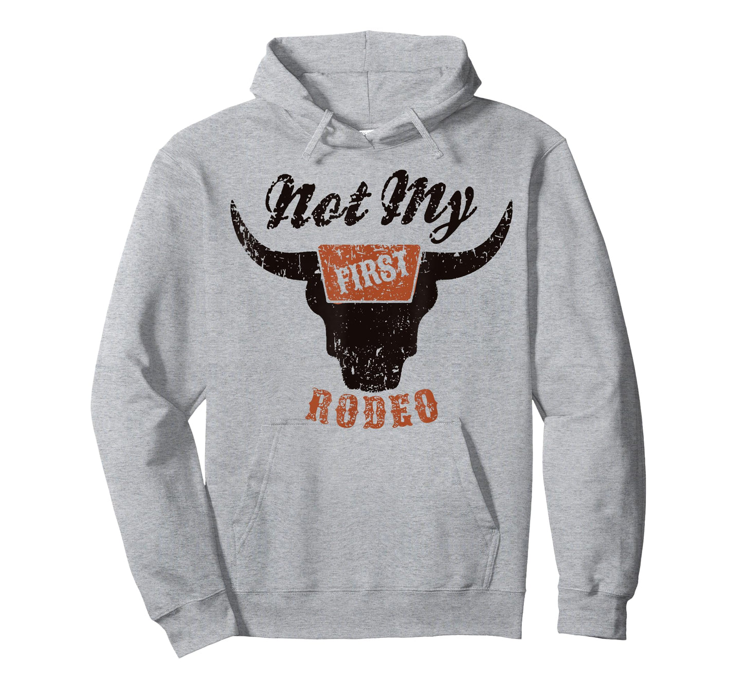 Retro Bull Skull Not My First Rodeo Western Country Cowboy T-Shirt