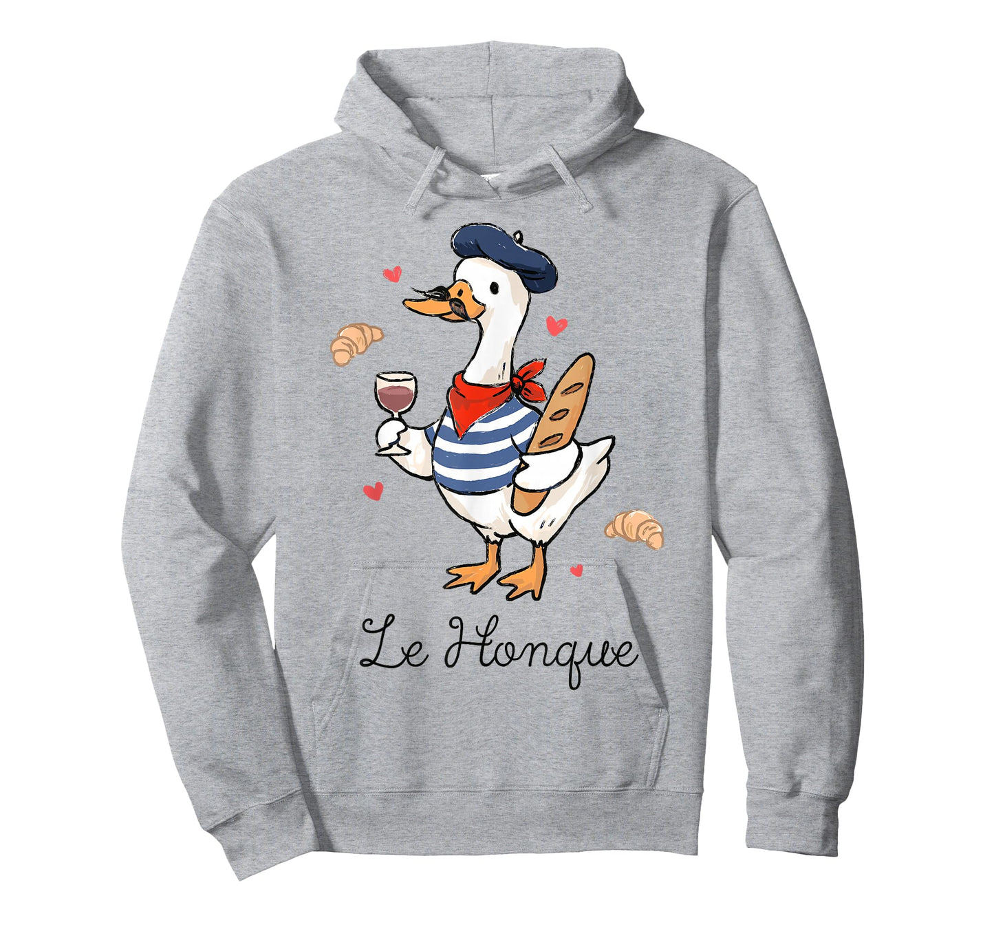 Retro Le Honque Silly Goose Baker Loving Baking Duck Meme T-Shirt