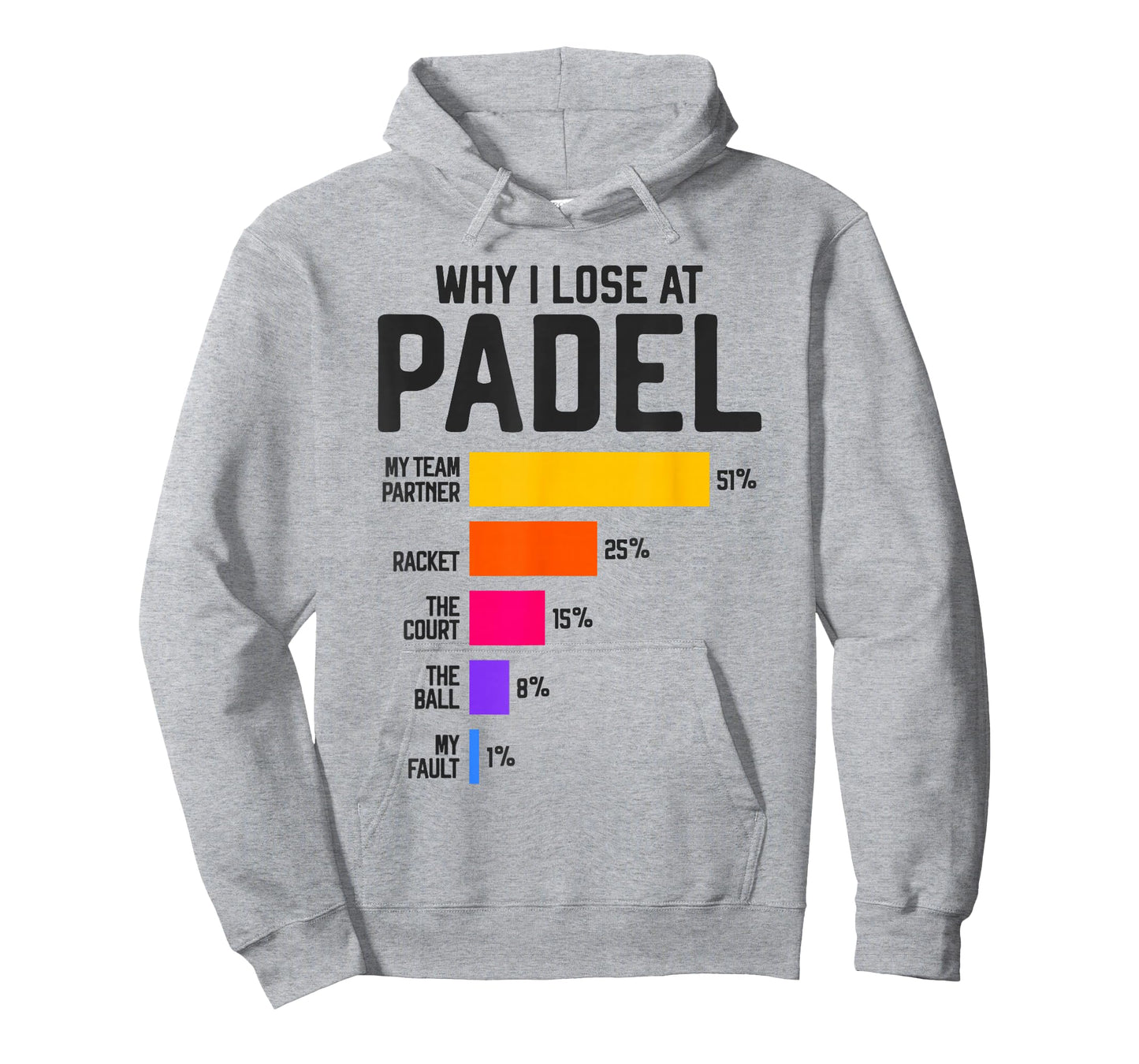 Why I Lose at Padel Tennis Funny Excuses for men and women T-Shirt