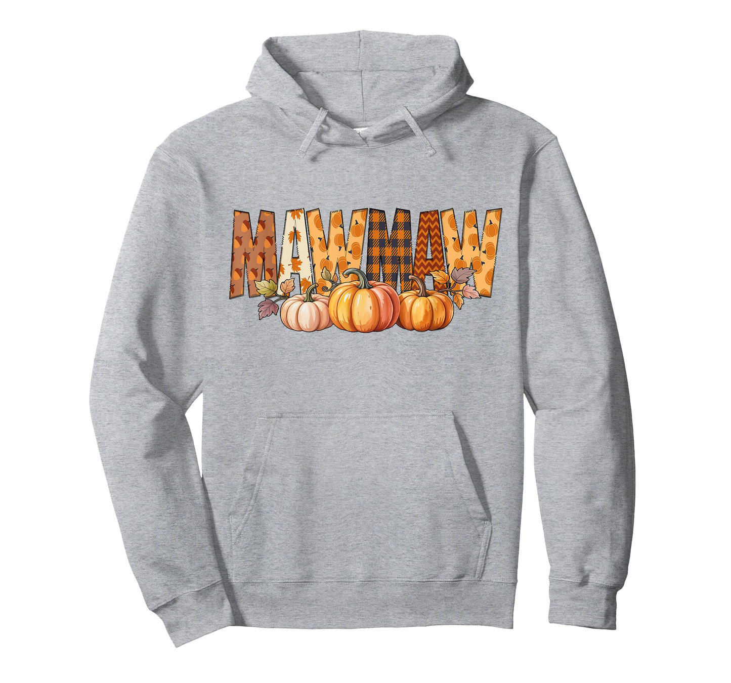 Mawmaw Pumpkin Fall Leaves Grandma Autumn Women T-Shirt