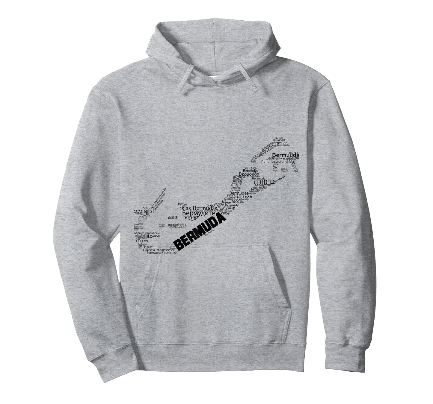 Bermuda Map, Bermuda in world languages T-Shirt