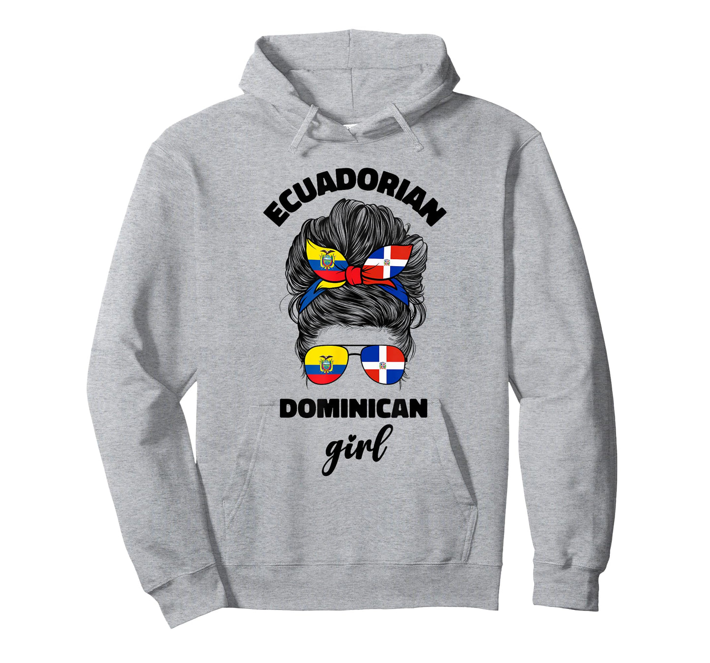 Half Dominican And Ecuadorian Ecuador Flag Girl Women Mix T-Shirt