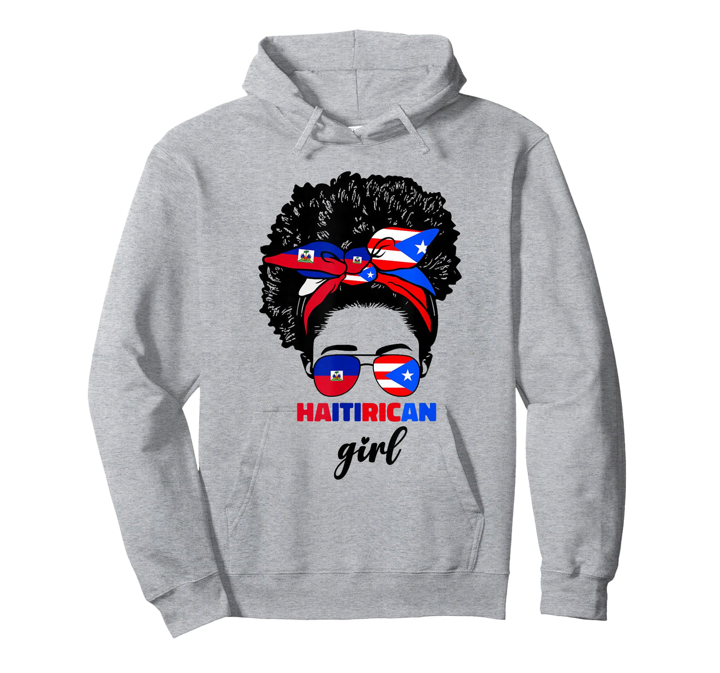 Half Haitian And Puerto Rican Rico Haiti Flag Girl Women Mix T-Shirt