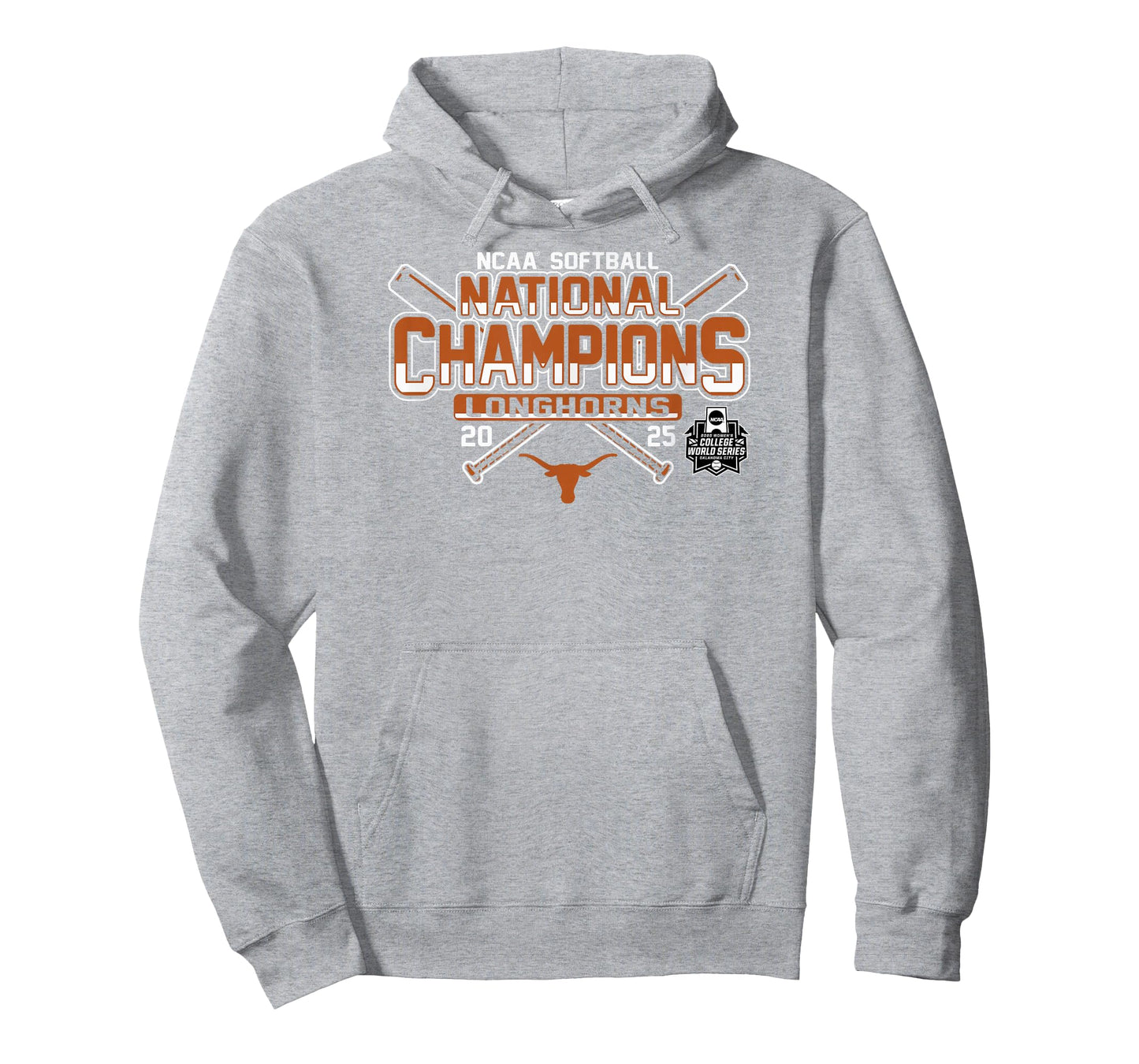 Texas Longhorns Softball National Champs 2025 WCWS Gray T-Shirt